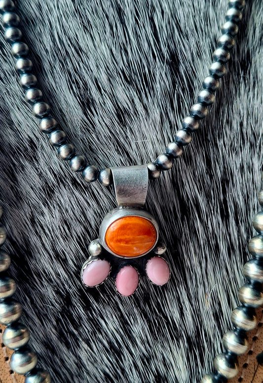 Spiny Oyster & Pink Conch Pendant