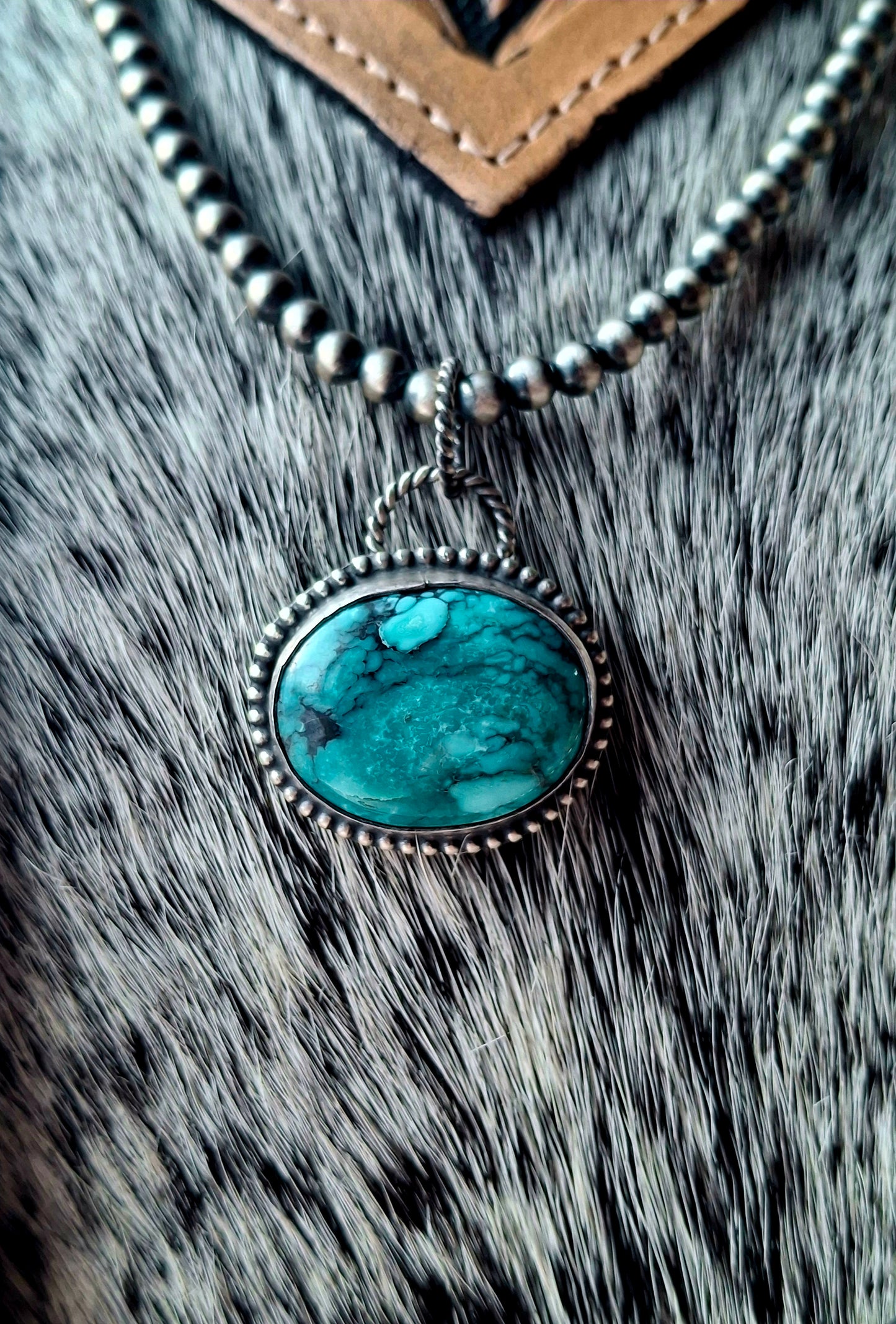 Bamboo Turquoise Pendant