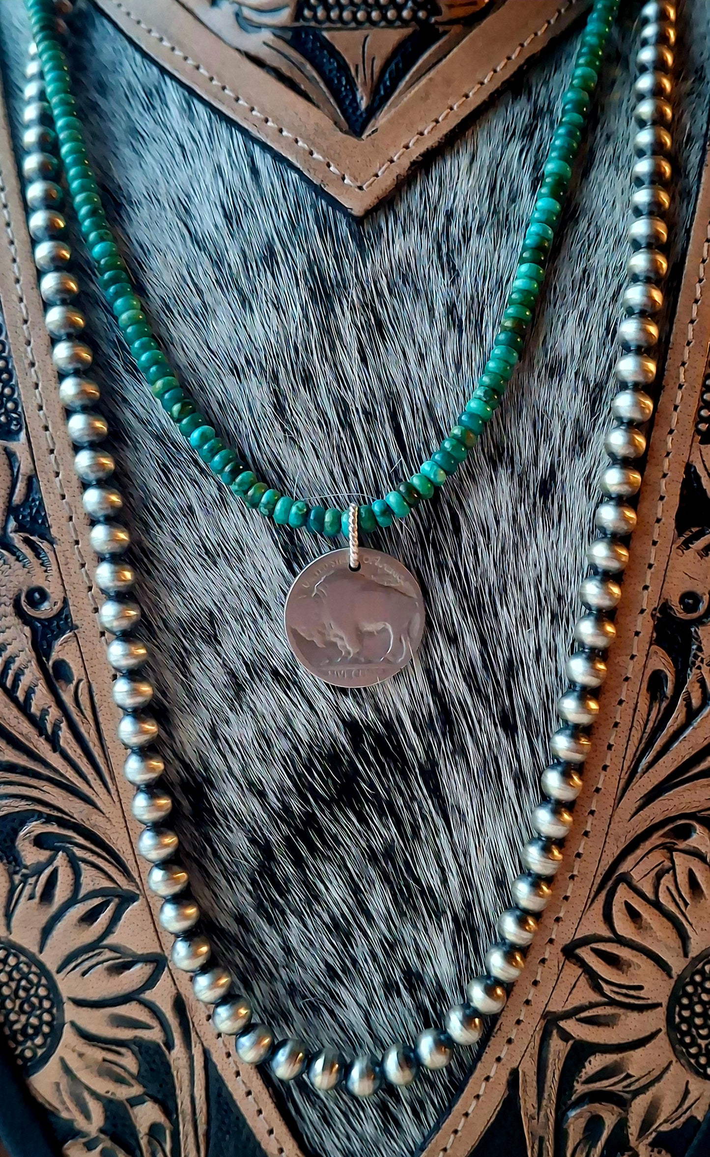 Hubei Necklace w/ Buffalo Nickel Pendant