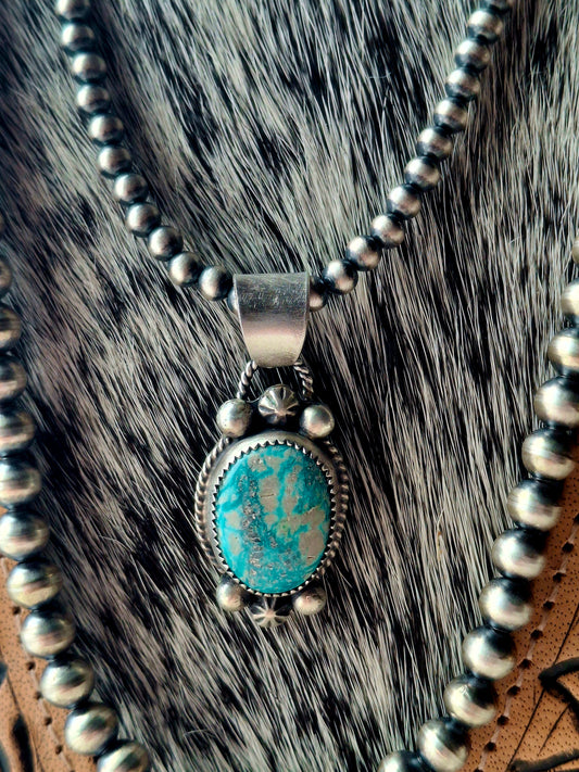 Fox Turquoise Pendant