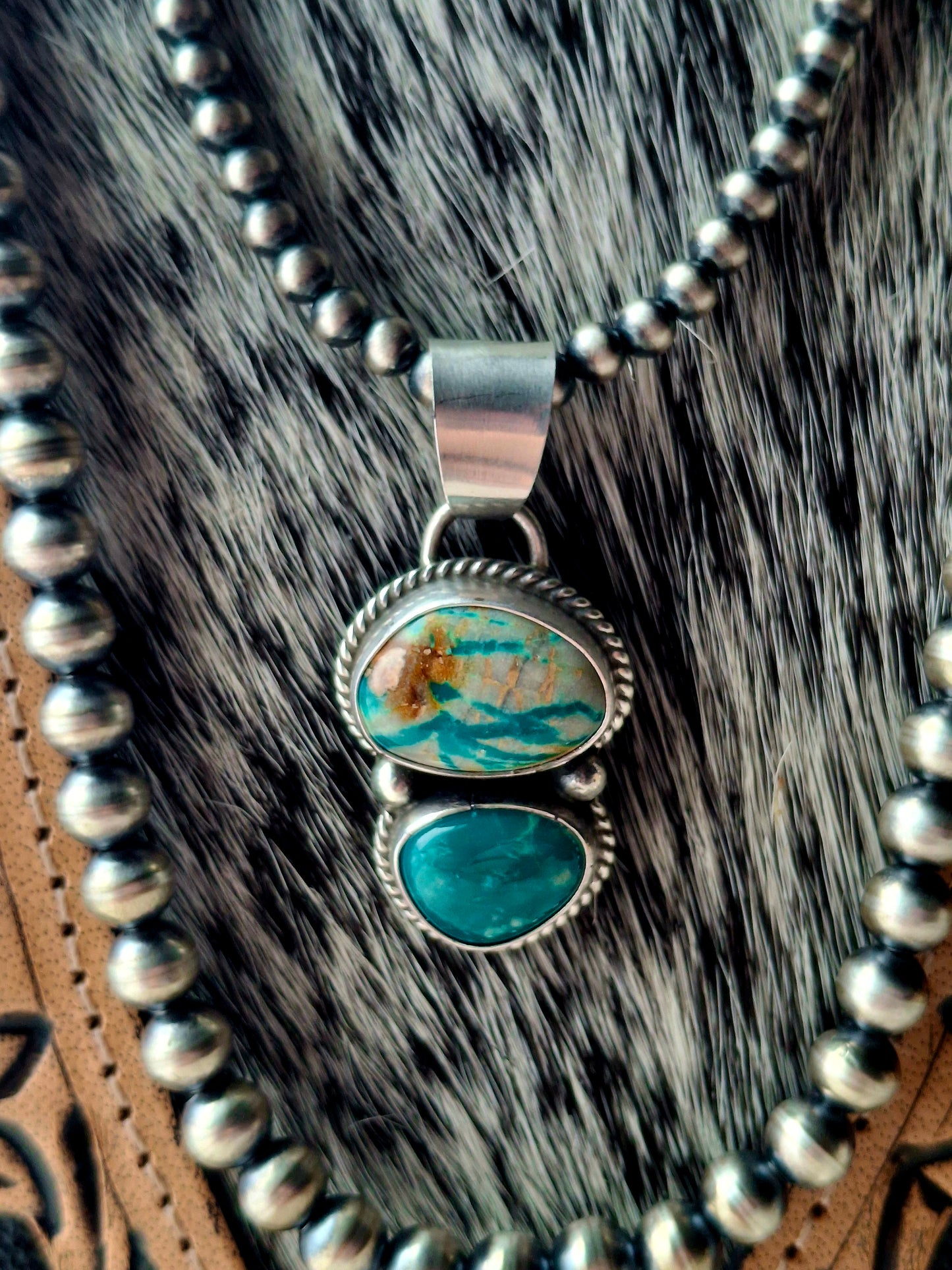 Fox Turquoise Pendant
