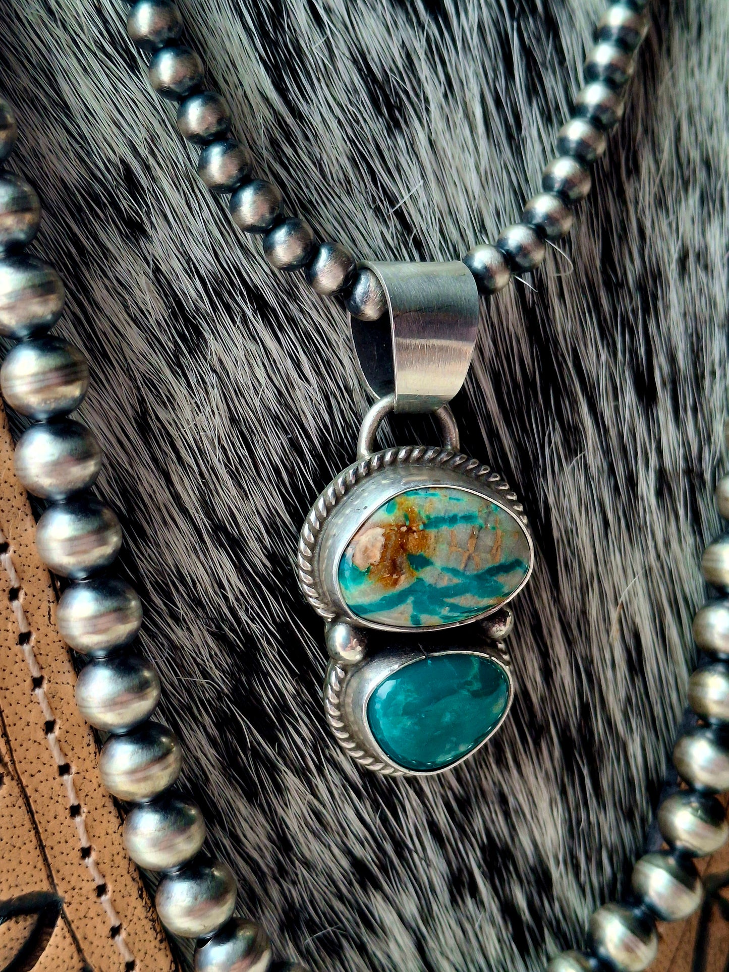Fox Turquoise Pendant