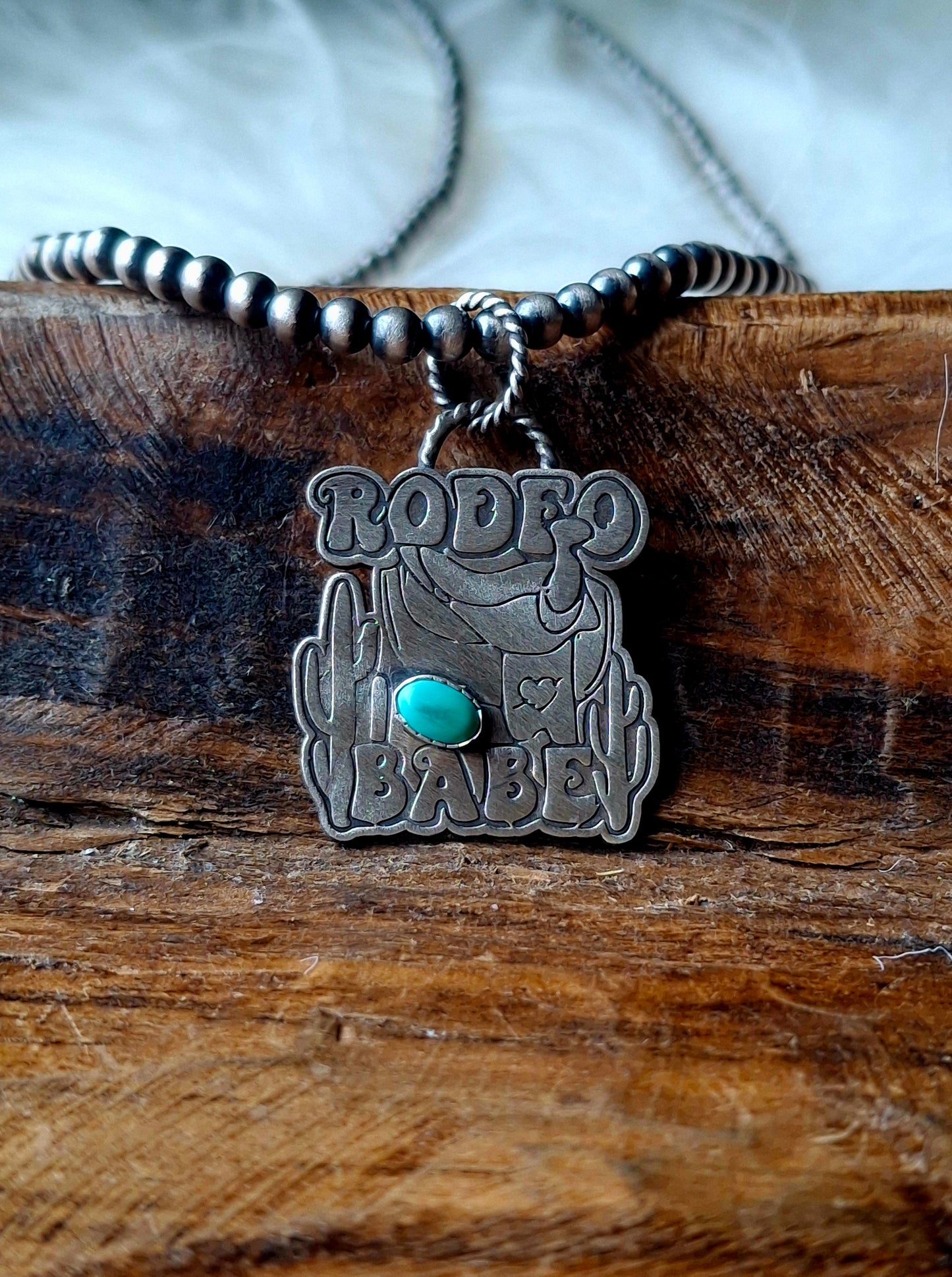 Kingman Rodeo Babe Pendant