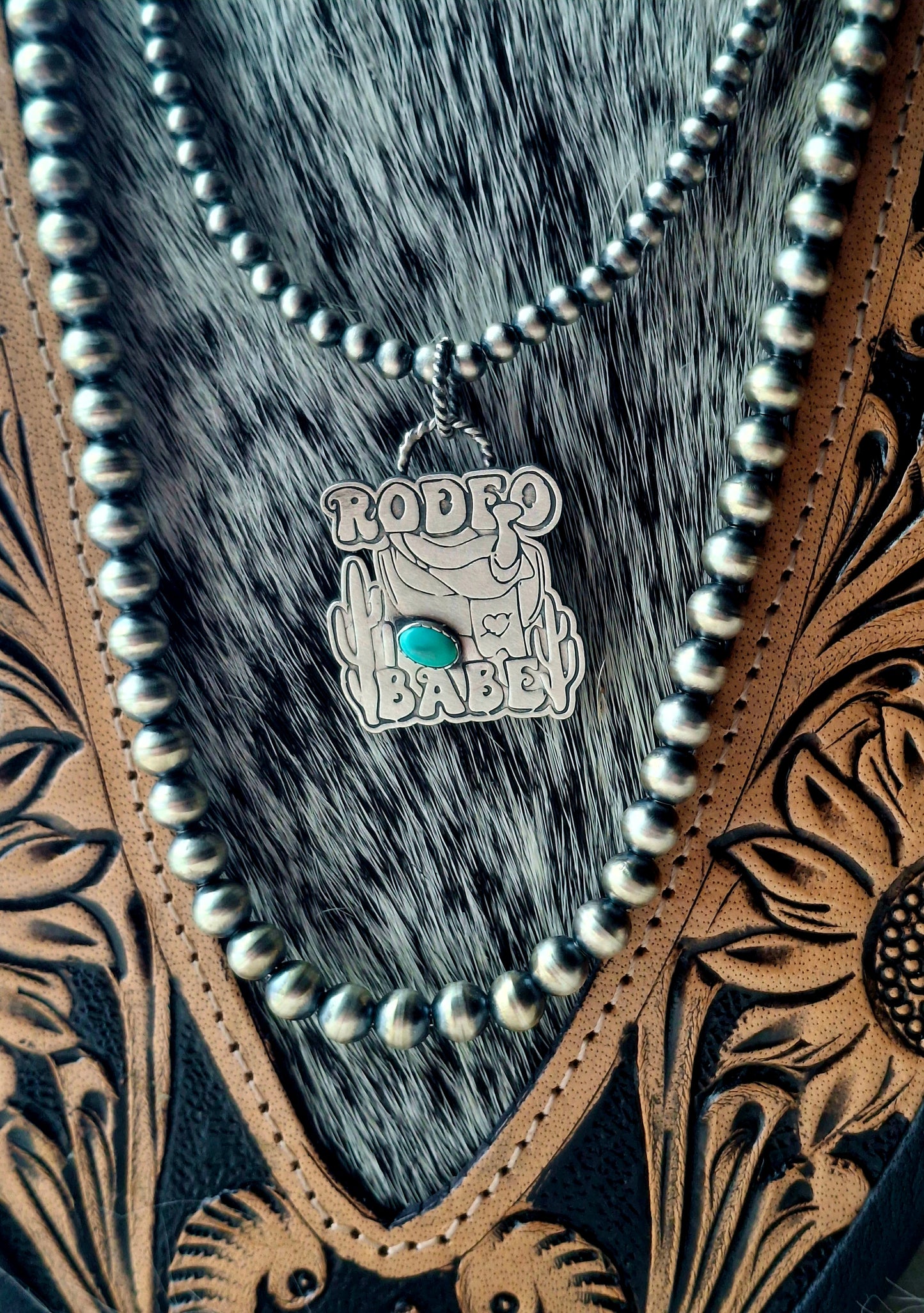 Kingman Rodeo Babe Pendant