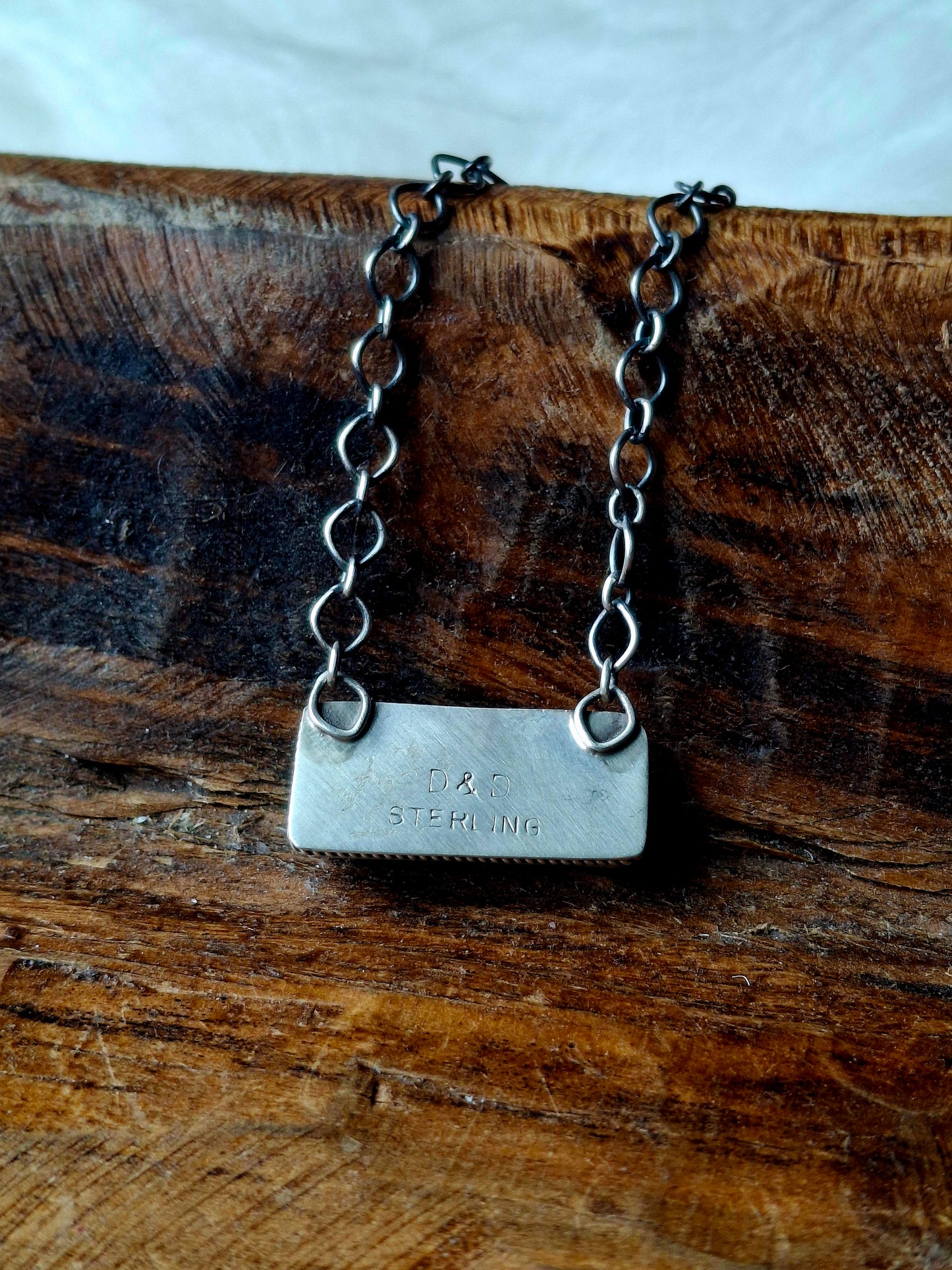White Buffalo Bar Necklace