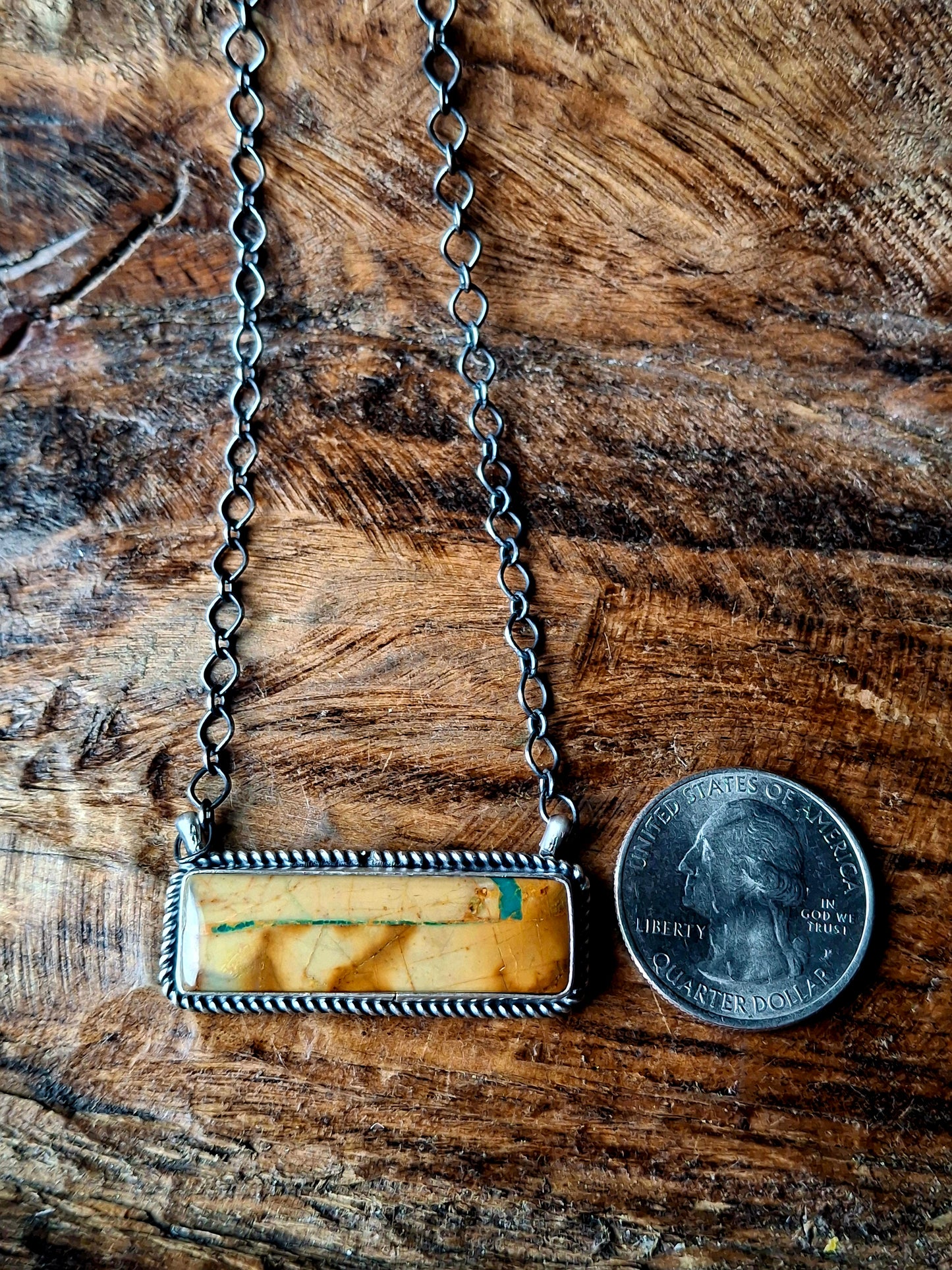 Boulder Turquoise Bar Necklace