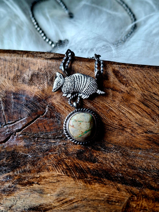 Royston Ribbon Armadillo Necklace