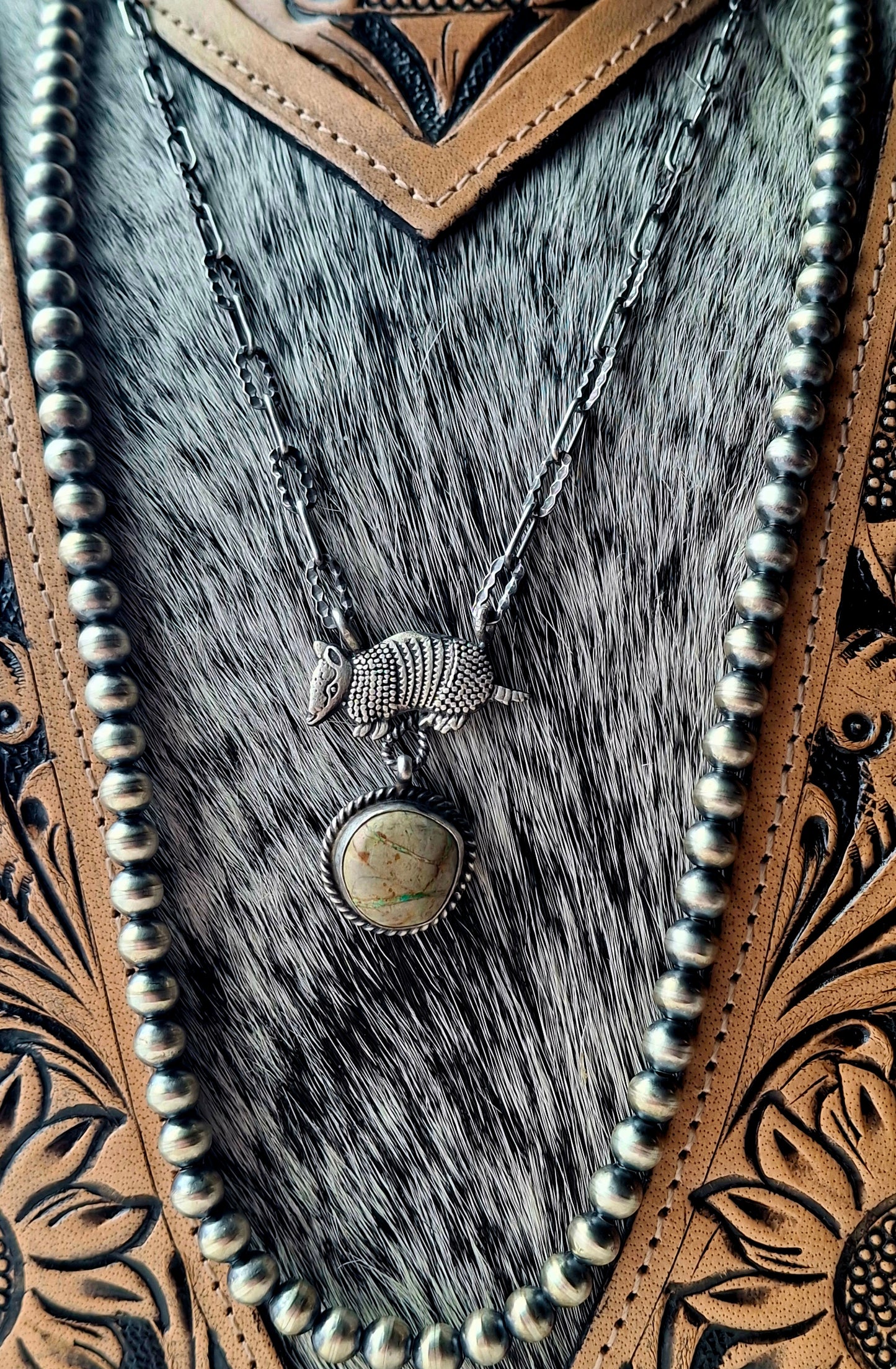 Royston Ribbon Armadillo Necklace