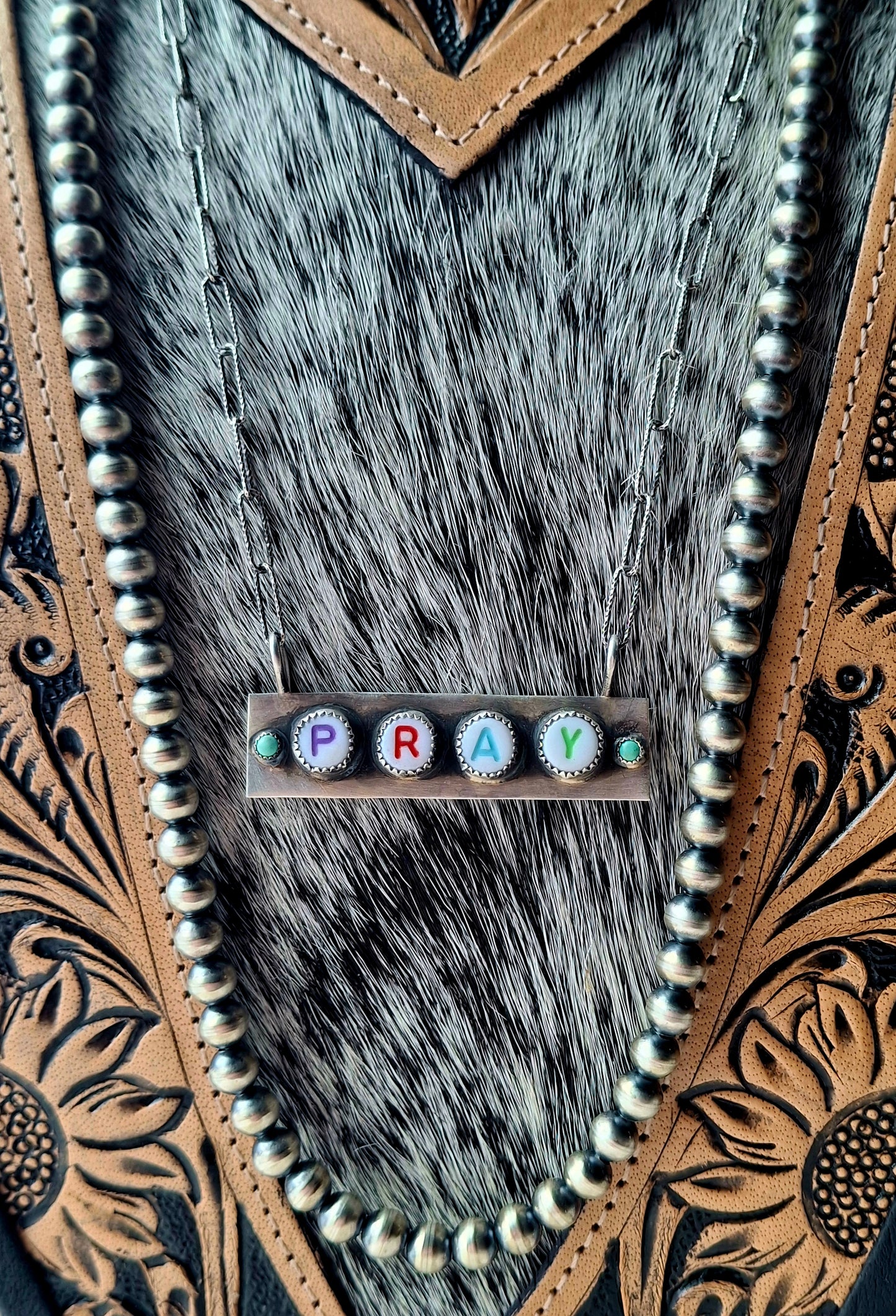 Kingman "Pray" Necklace
