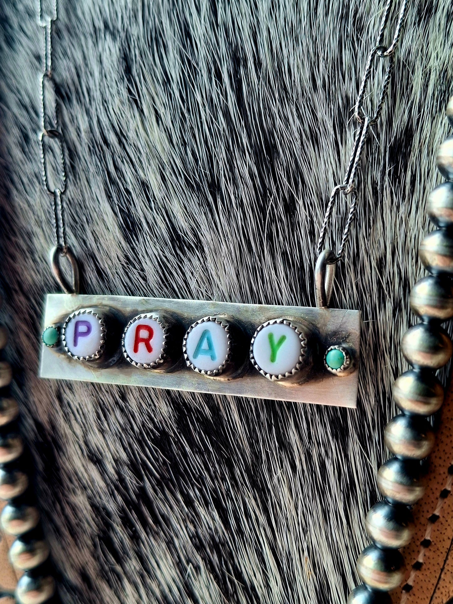 Kingman "Pray" Necklace