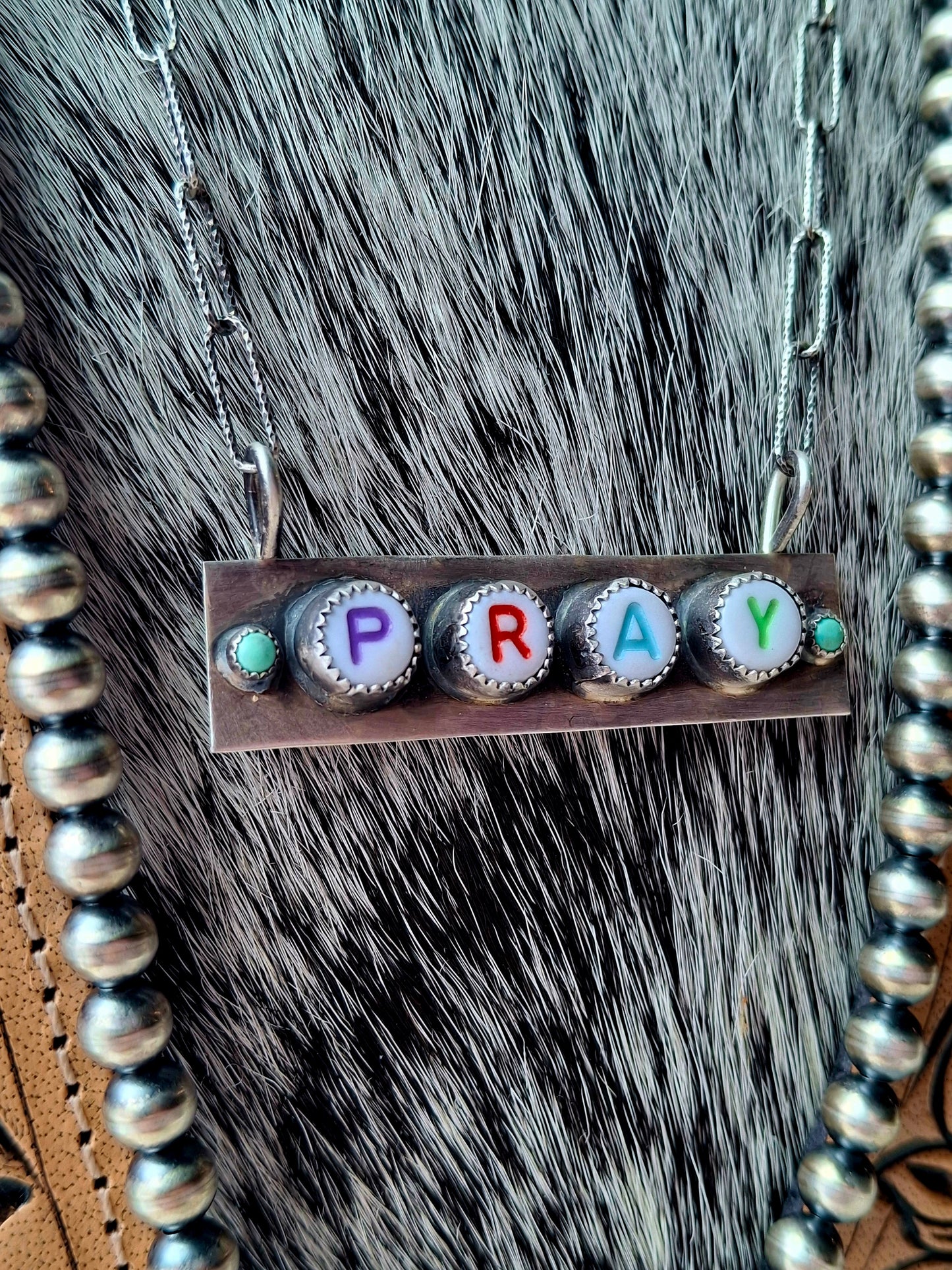Kingman "Pray" Necklace