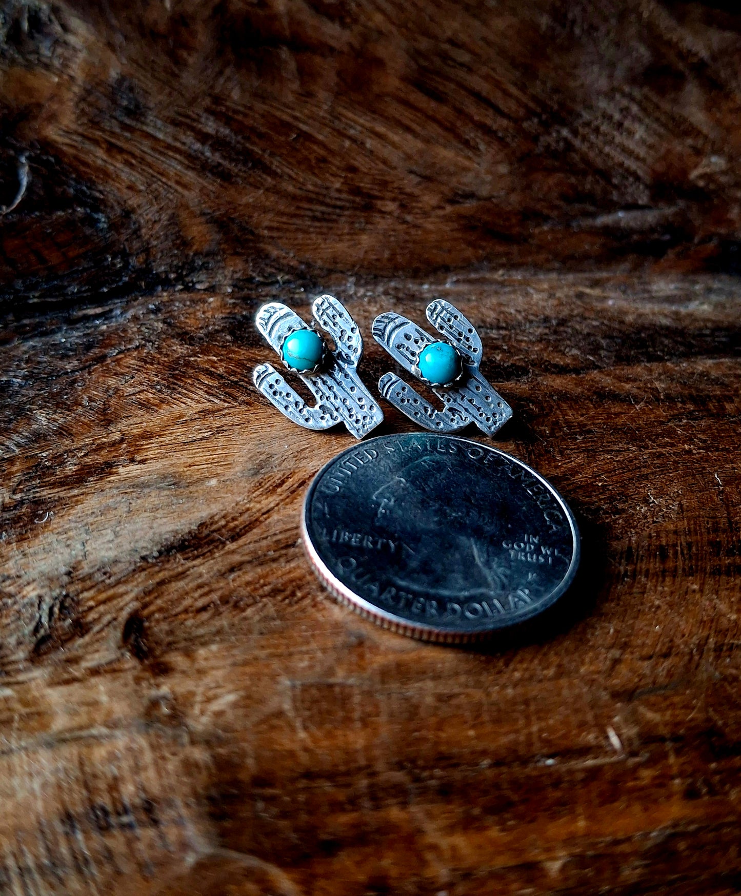 Kingman Cactus Studs
