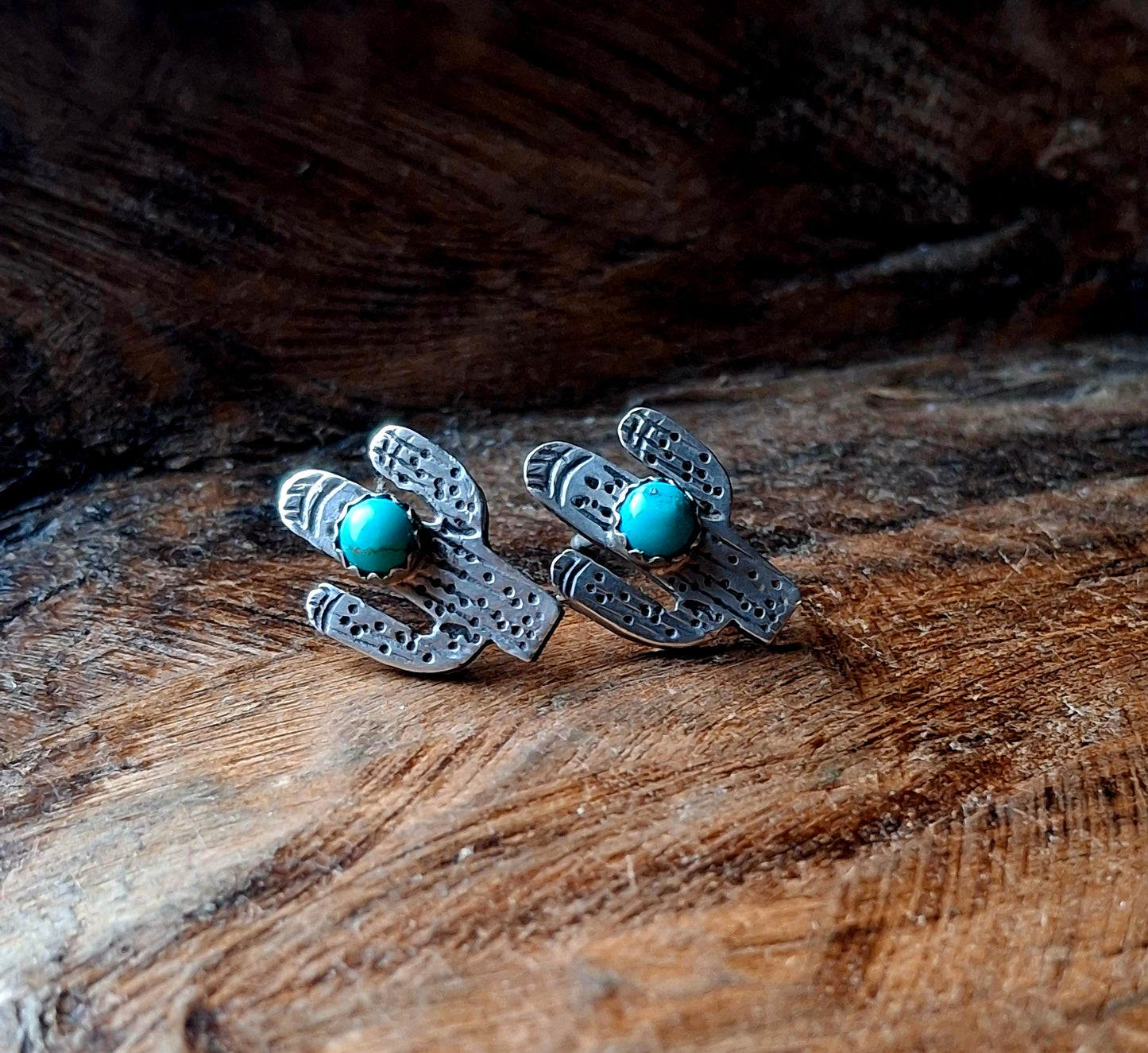 Kingman Cactus Studs