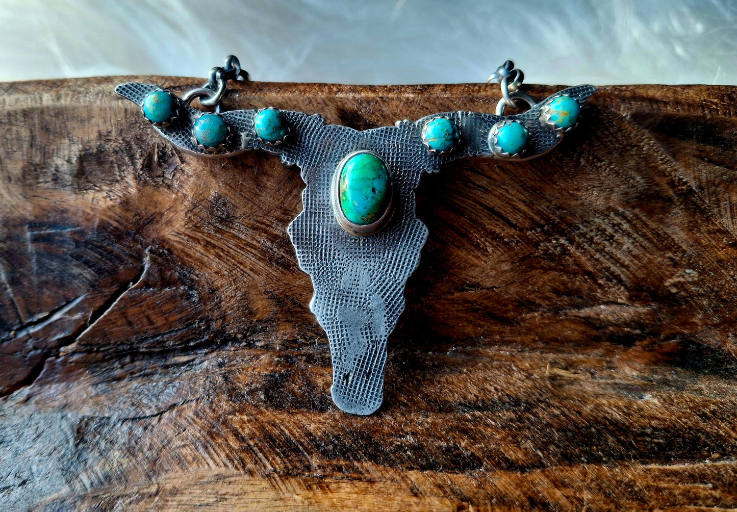 Sonoran Gold Longhorn Necklace