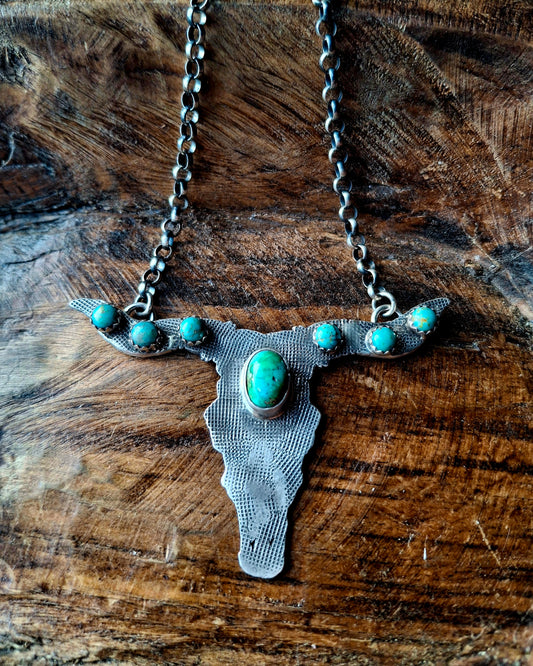 Sonoran Gold Longhorn Necklace