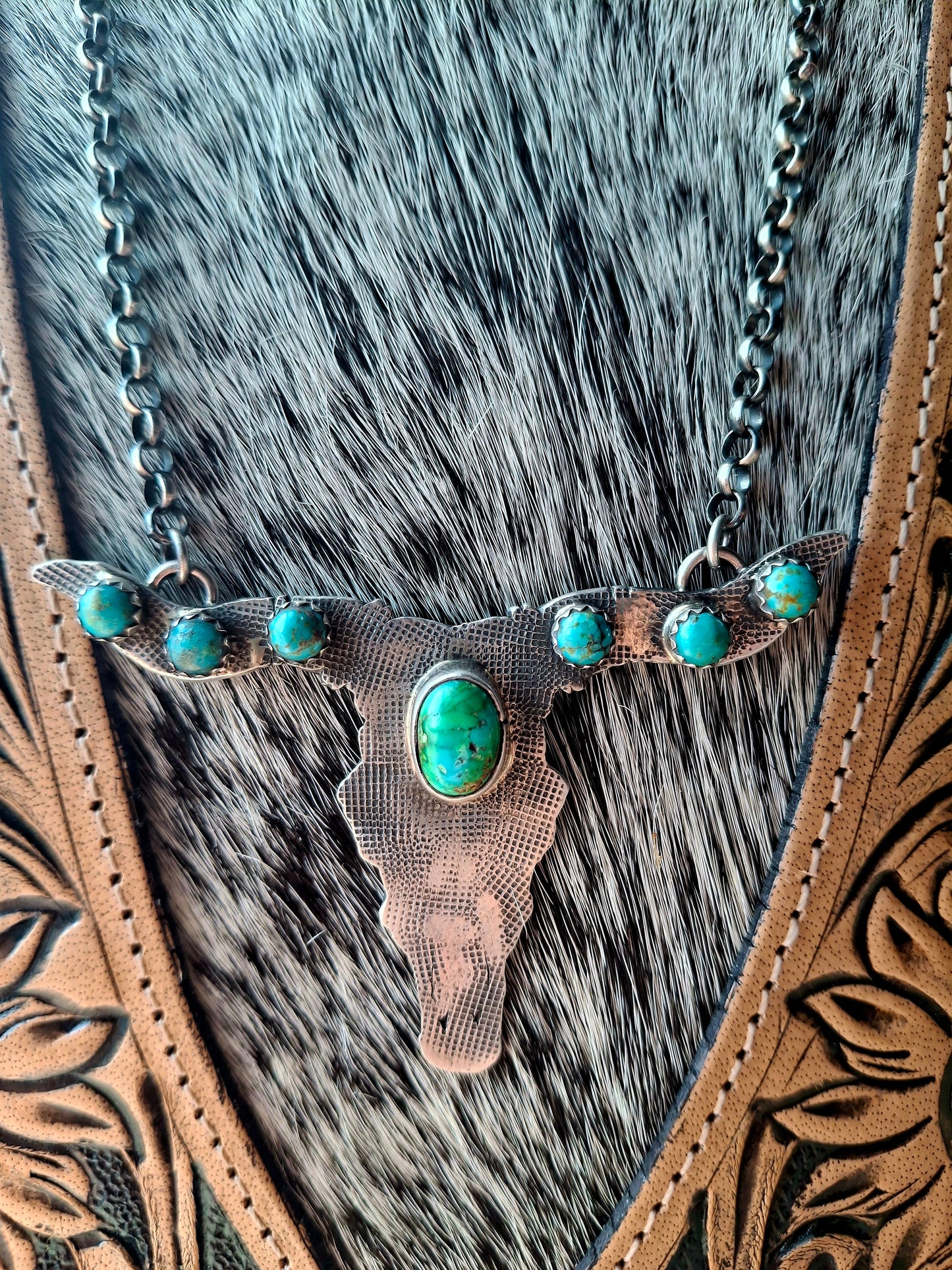 Sonoran Gold Longhorn Necklace