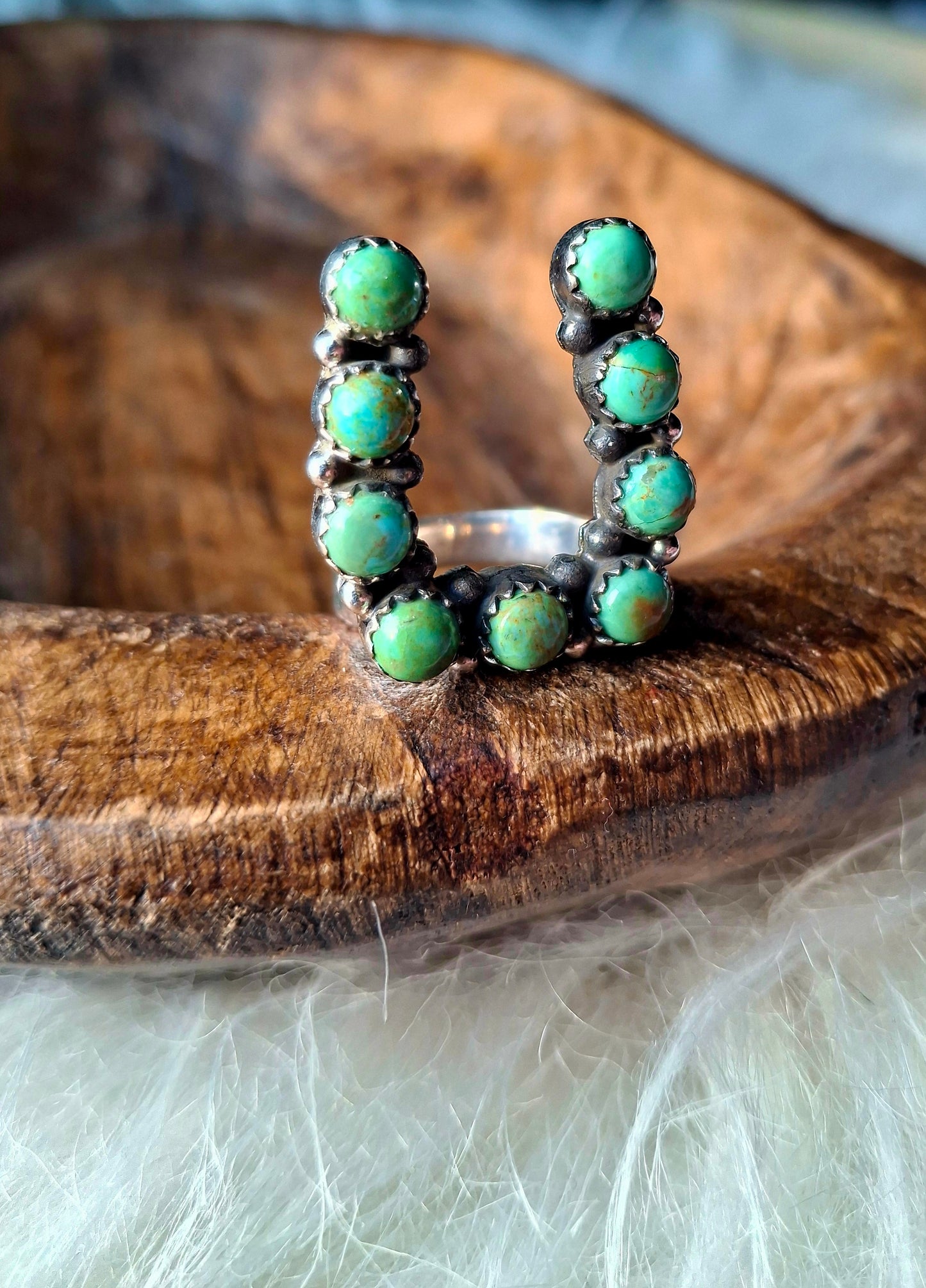 Kingman Adjustable Horseshoe Ring