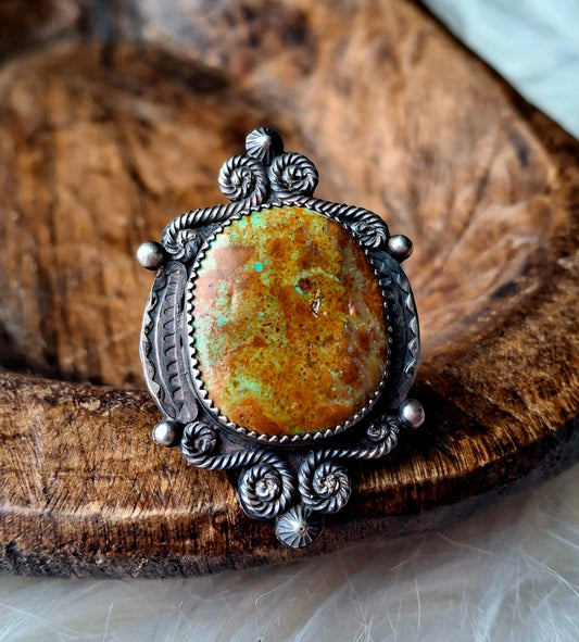 Nevada Turquoise Adjustable Ring