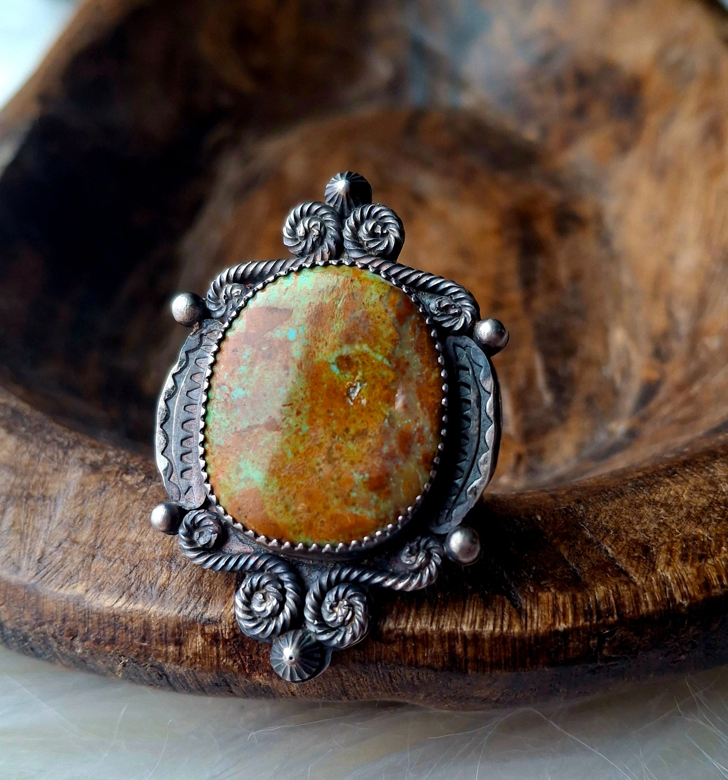 Nevada Turquoise Adjustable Ring