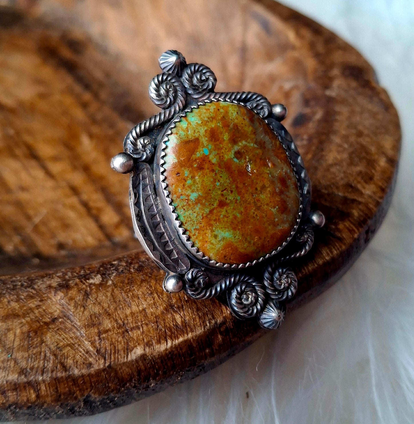 Nevada Turquoise Adjustable Ring