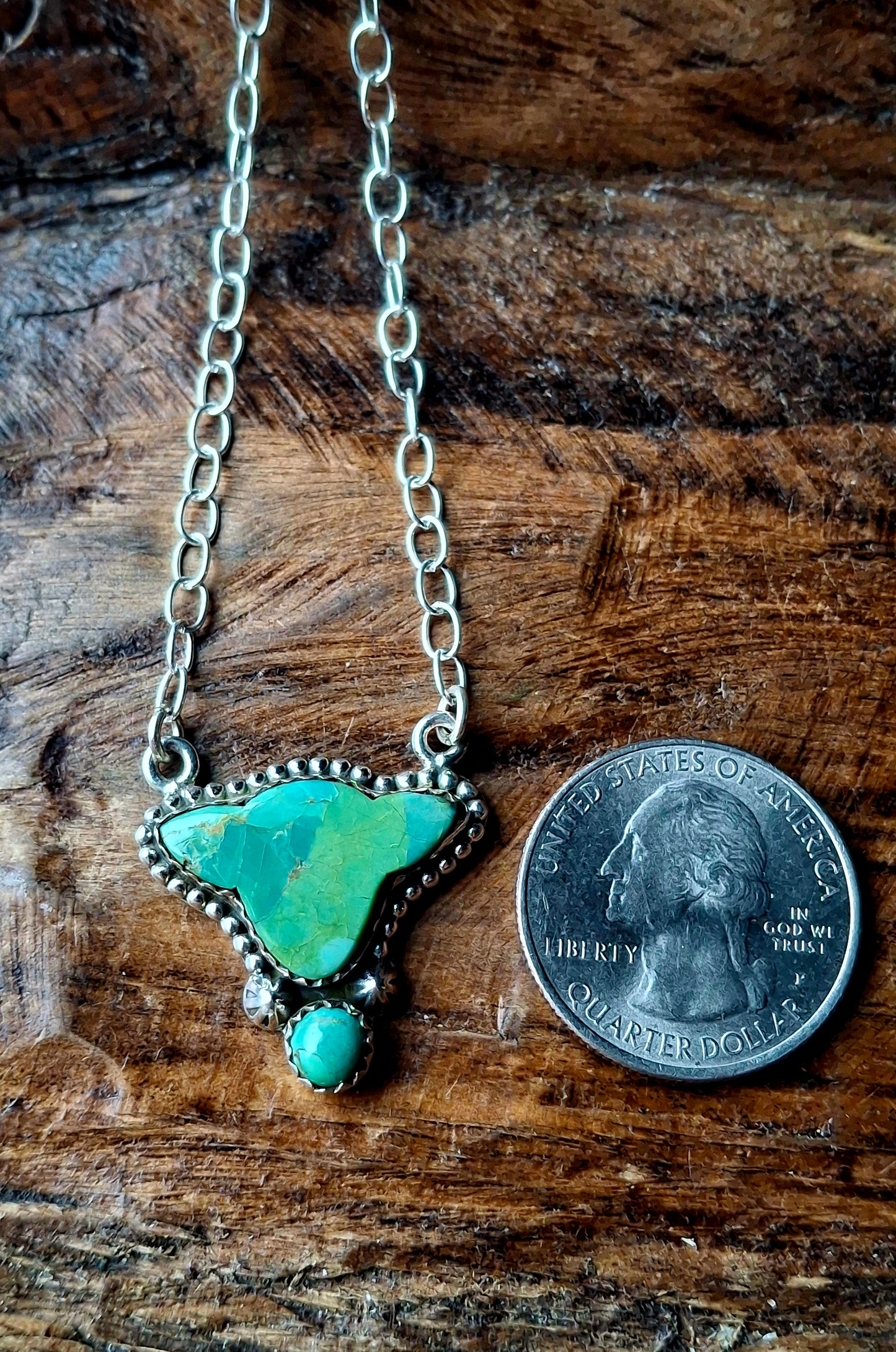 Kingman Mojave Calf Head Necklace