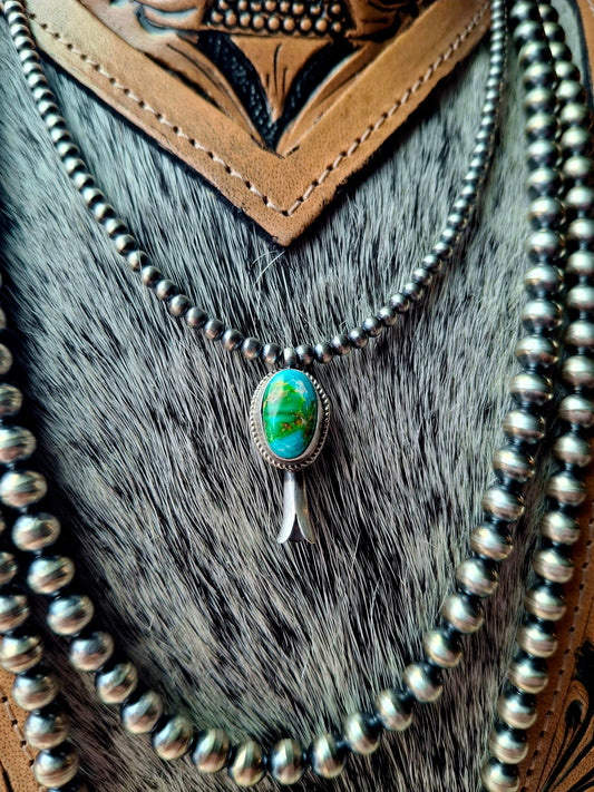 Small Sonoran Gold Blossom on Pearls