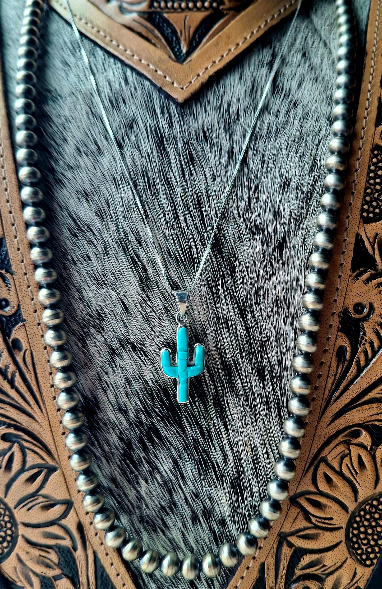Kingman Cactus Necklace
