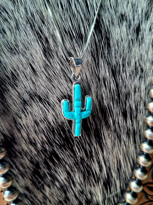 Kingman Cactus Necklace