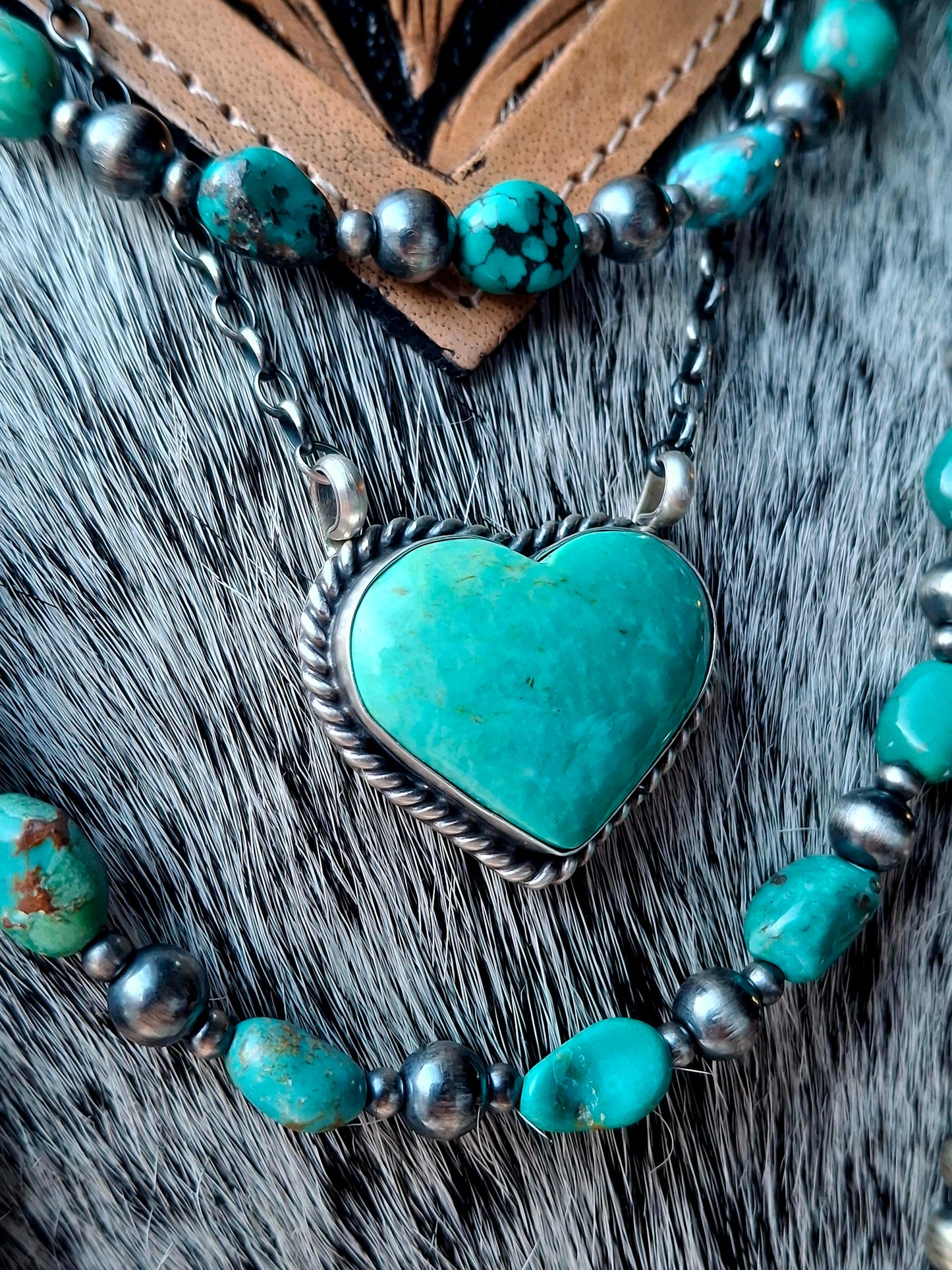 Kingman Heart Necklace