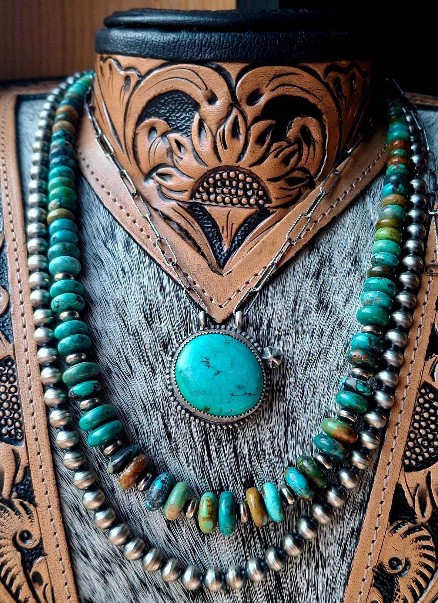 Bamboo Turquoise Necklace