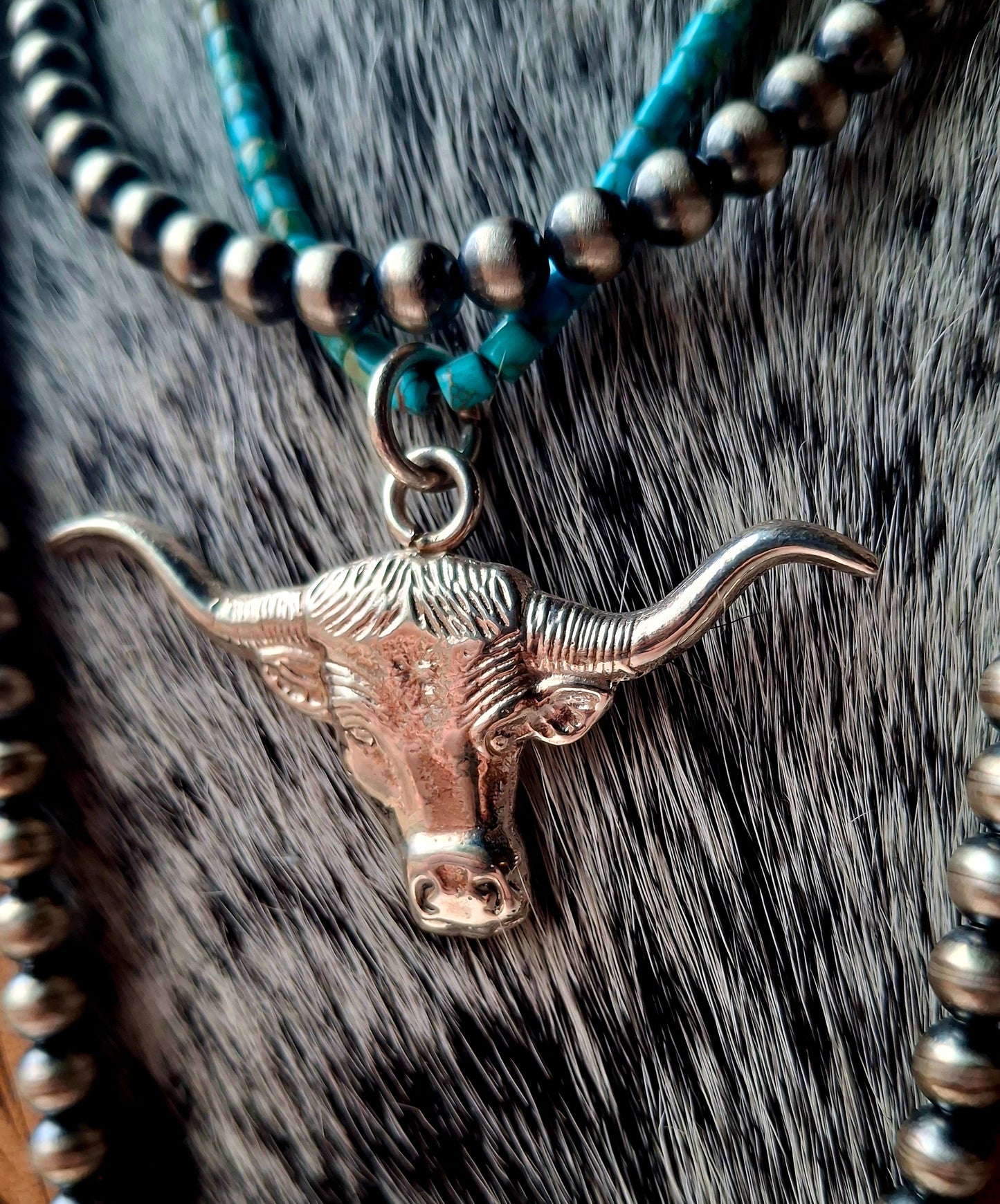 Sterling Longhorn Pendant