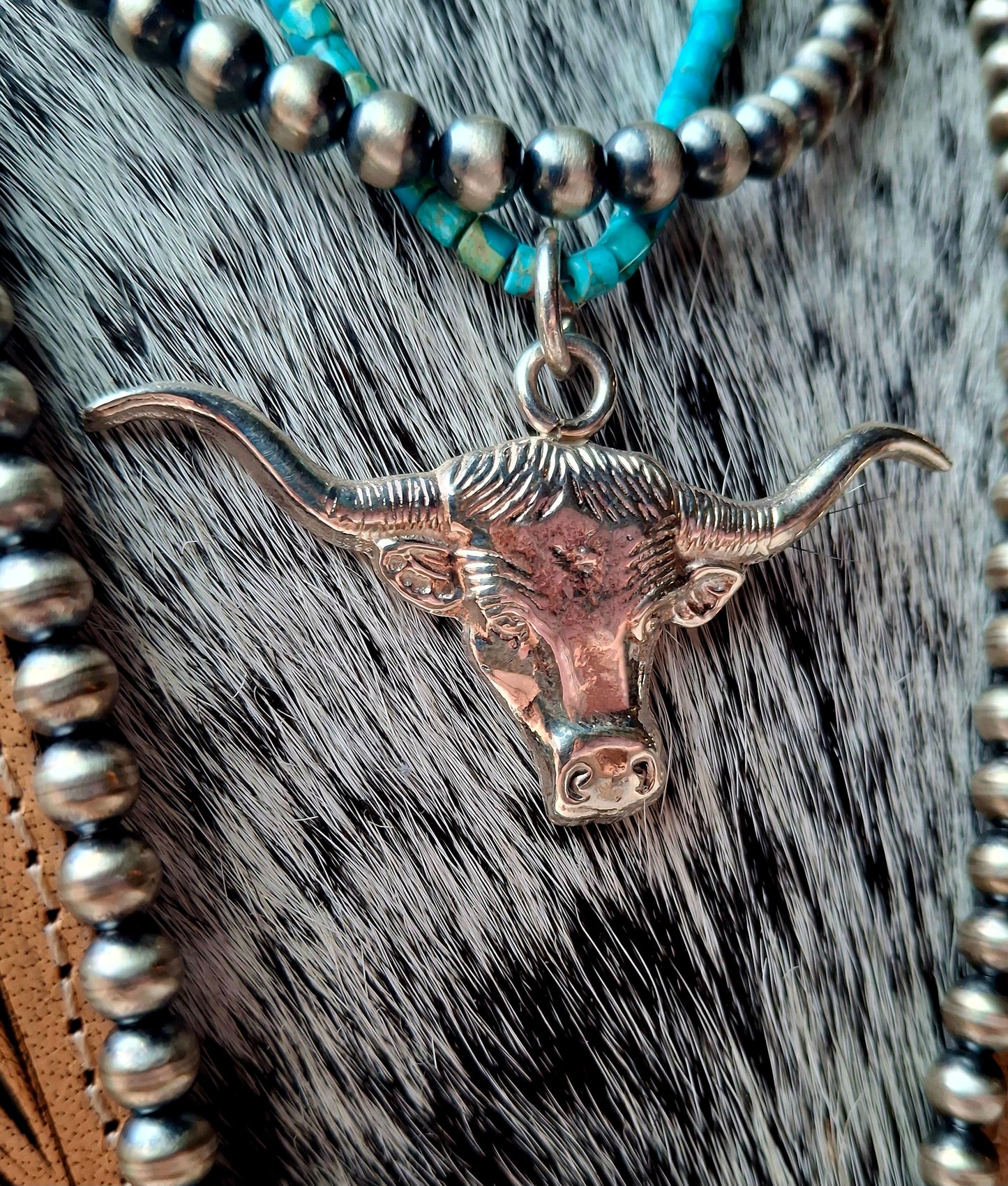 Sterling Longhorn Pendant