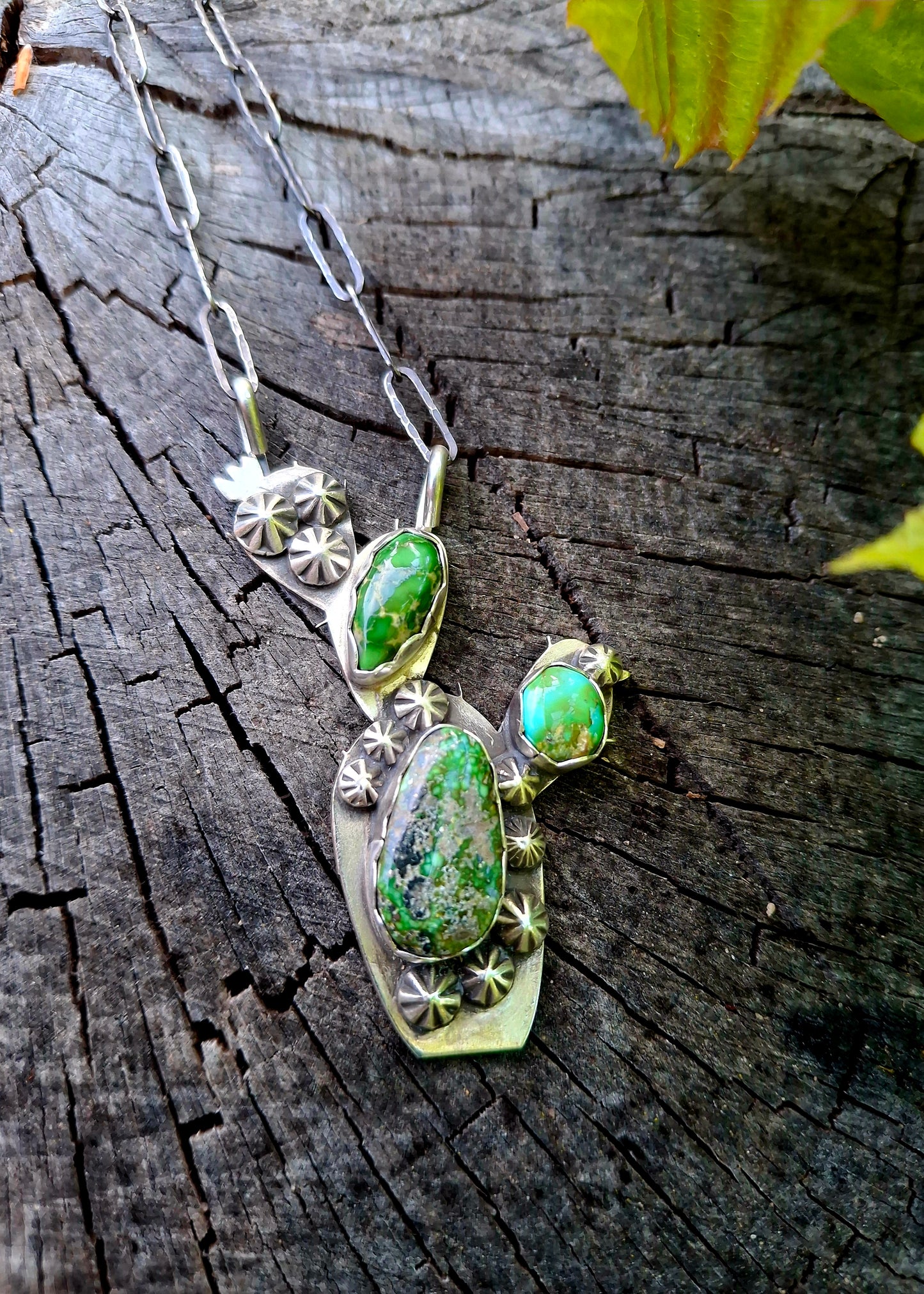 Sonoran Gold Cactus Necklace