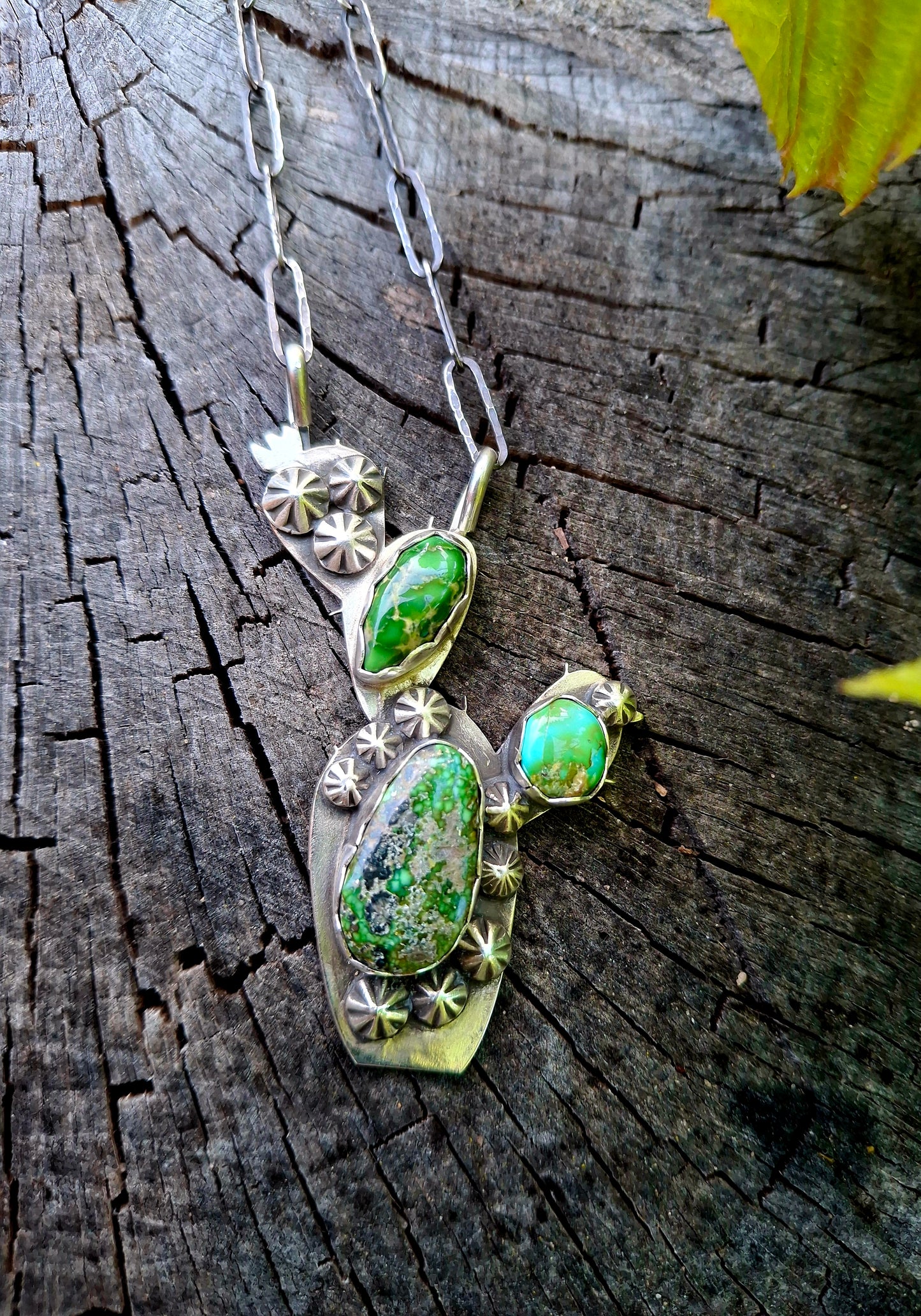 Sonoran Gold Cactus Necklace