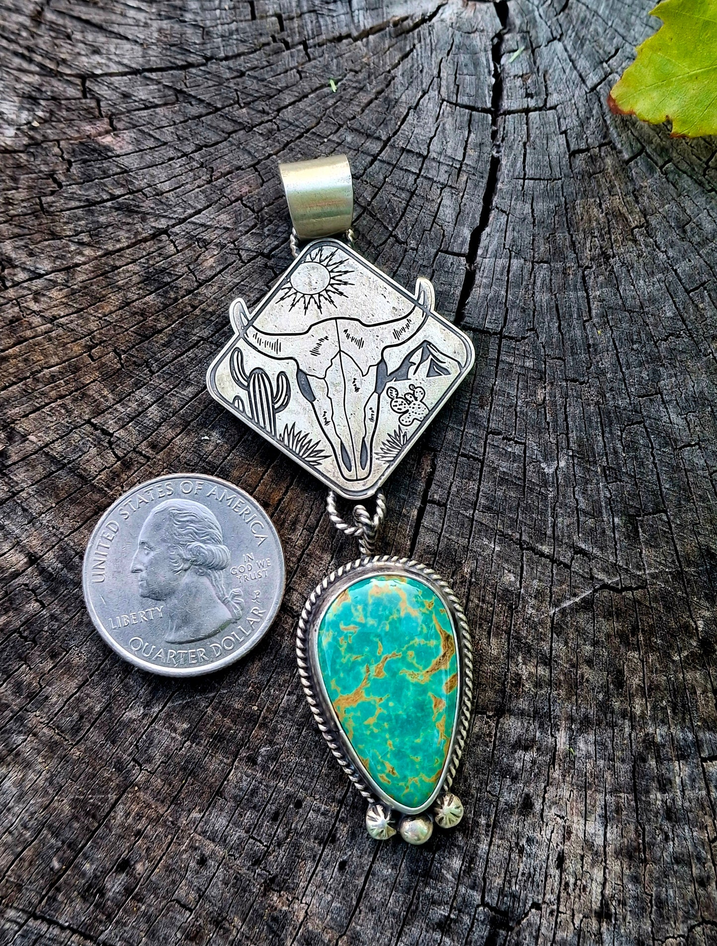 Tyrone Turquoise Pendant