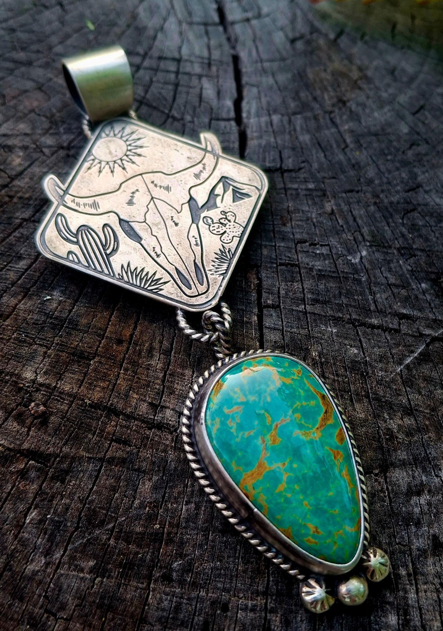 Tyrone Turquoise Pendant