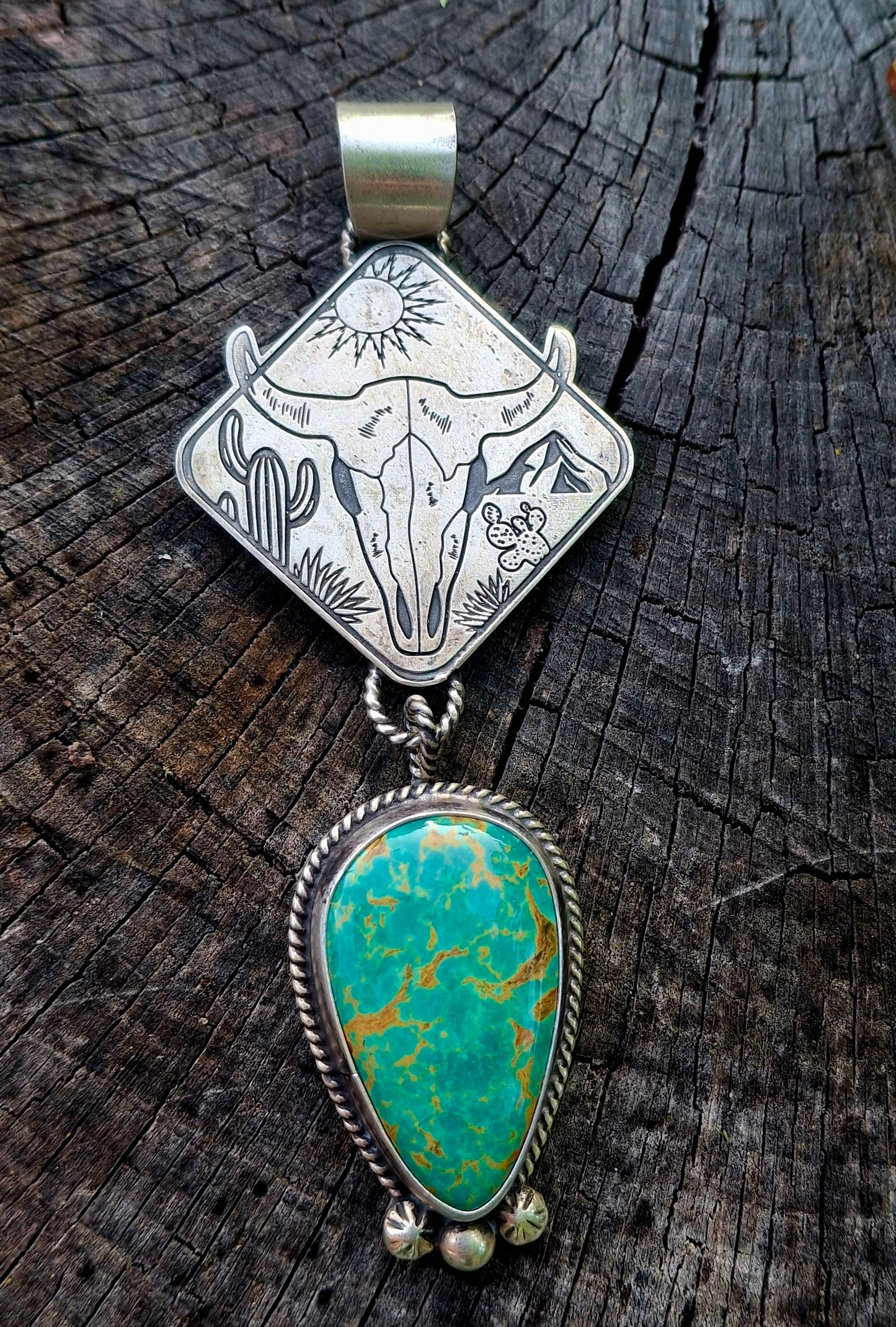 Tyrone Turquoise Pendant