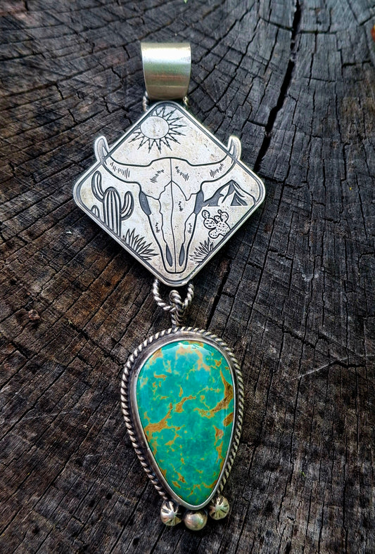 Tyrone Turquoise Pendant