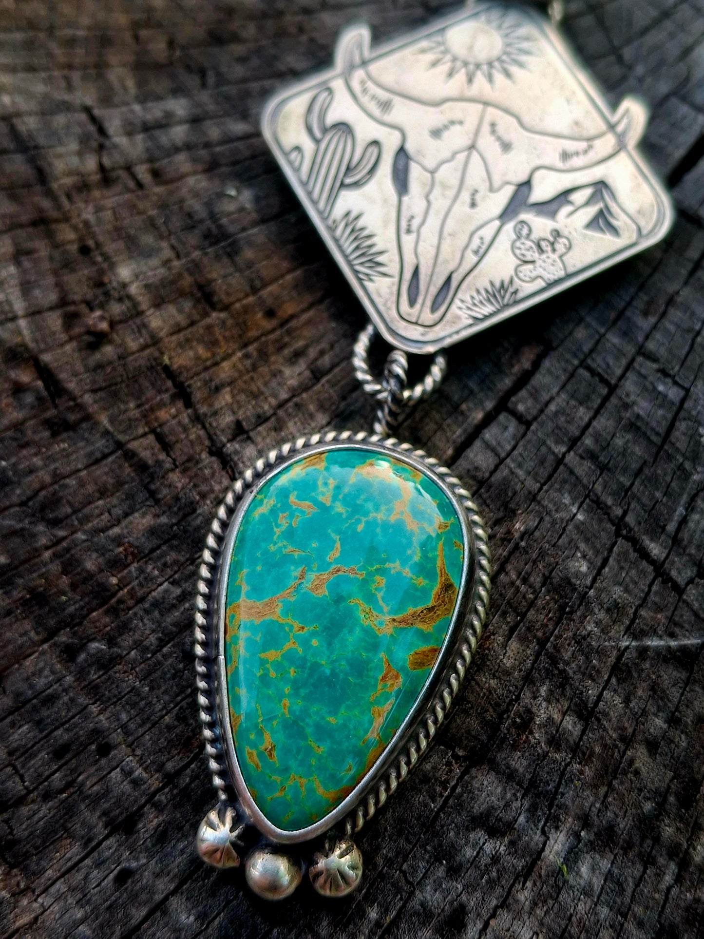 Tyrone Turquoise Pendant
