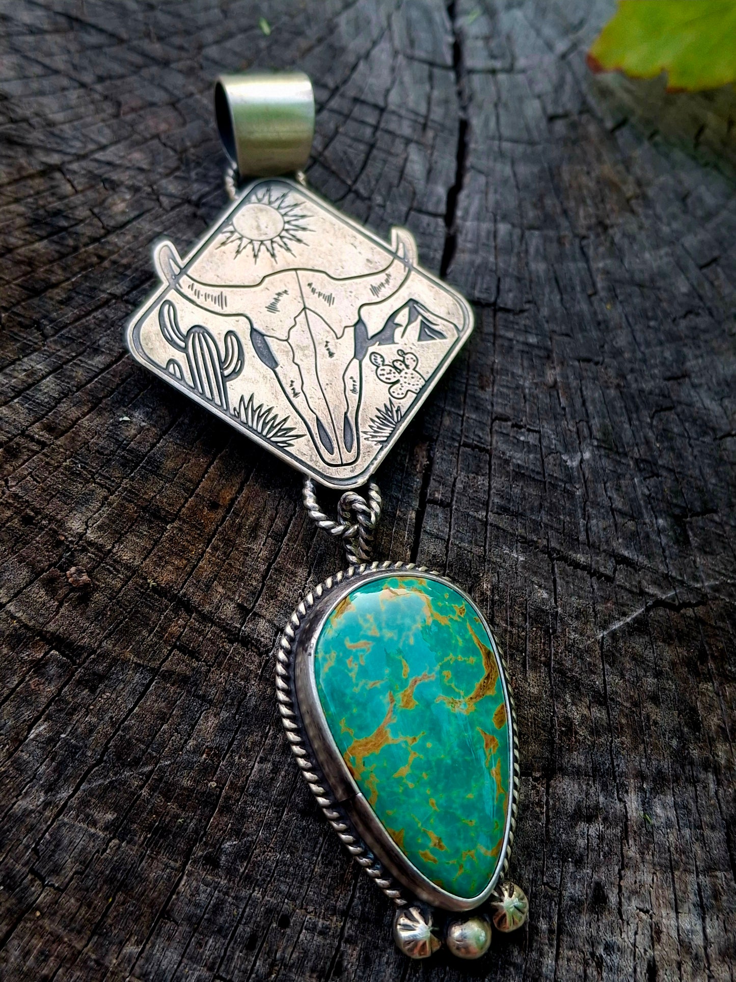 Tyrone Turquoise Pendant