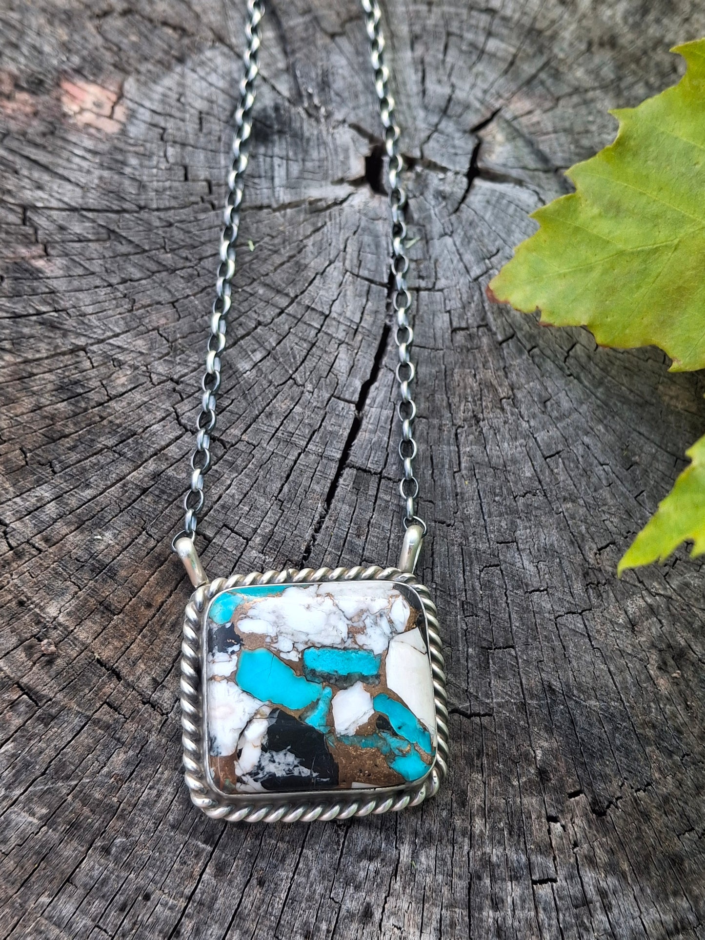 White Buffalo/Turquoise Copper Mojave Necklace