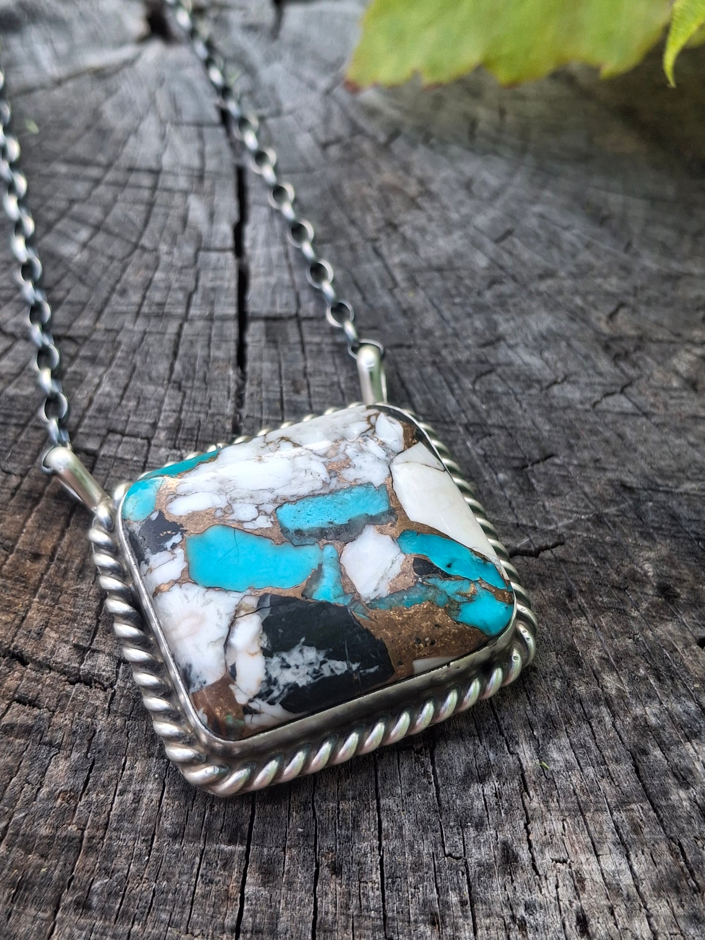 White Buffalo/Turquoise Copper Mojave Necklace
