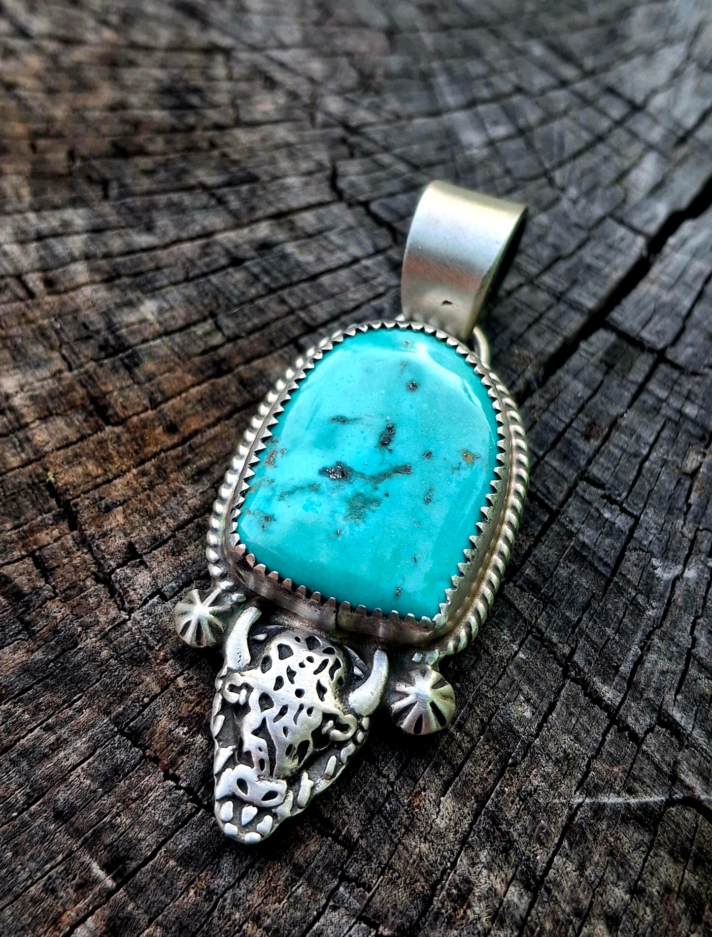 Arizona Turquoise Bison Pendant