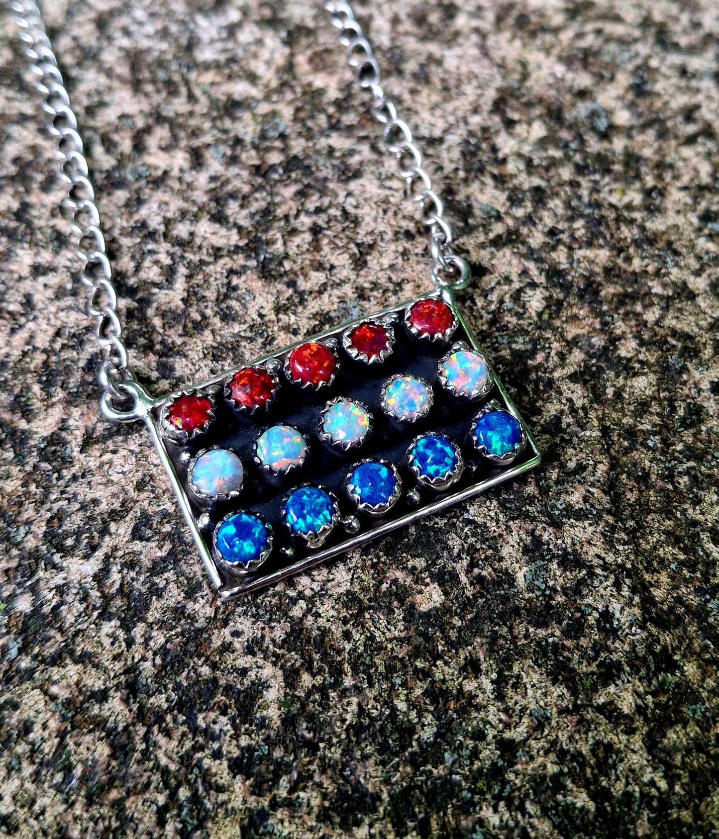 Opal Necklace - 4th of July