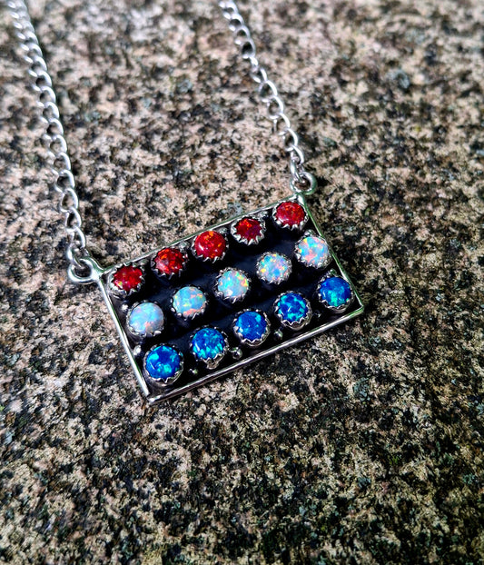 Opal Necklace - 4th of July