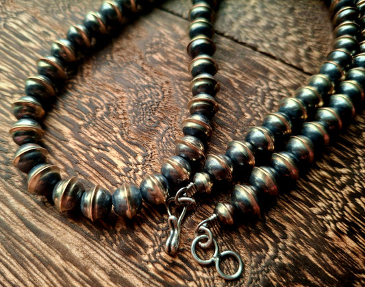 Sterling Silver Bench Bead Necklace