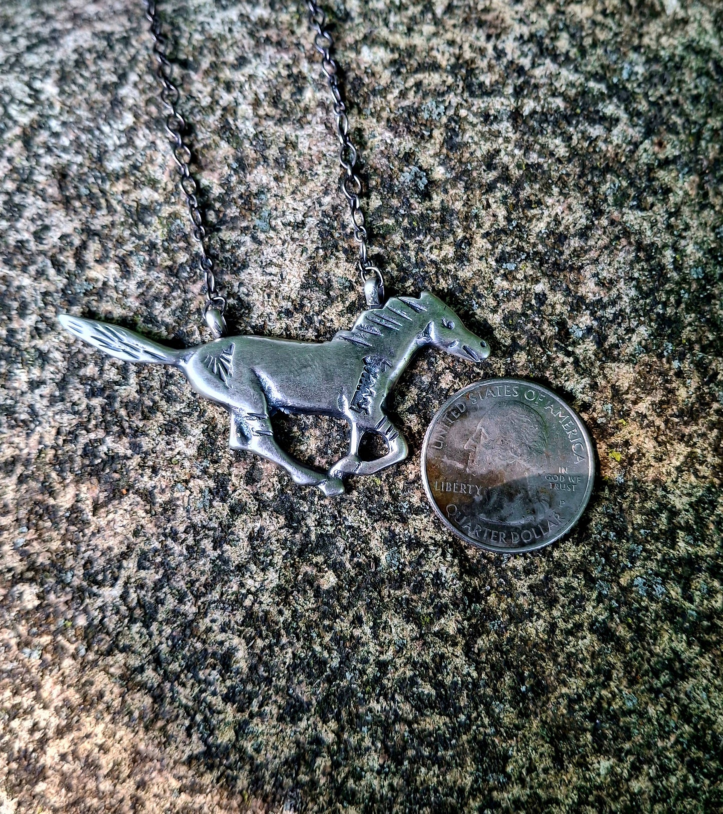 Sterling Horse Necklace