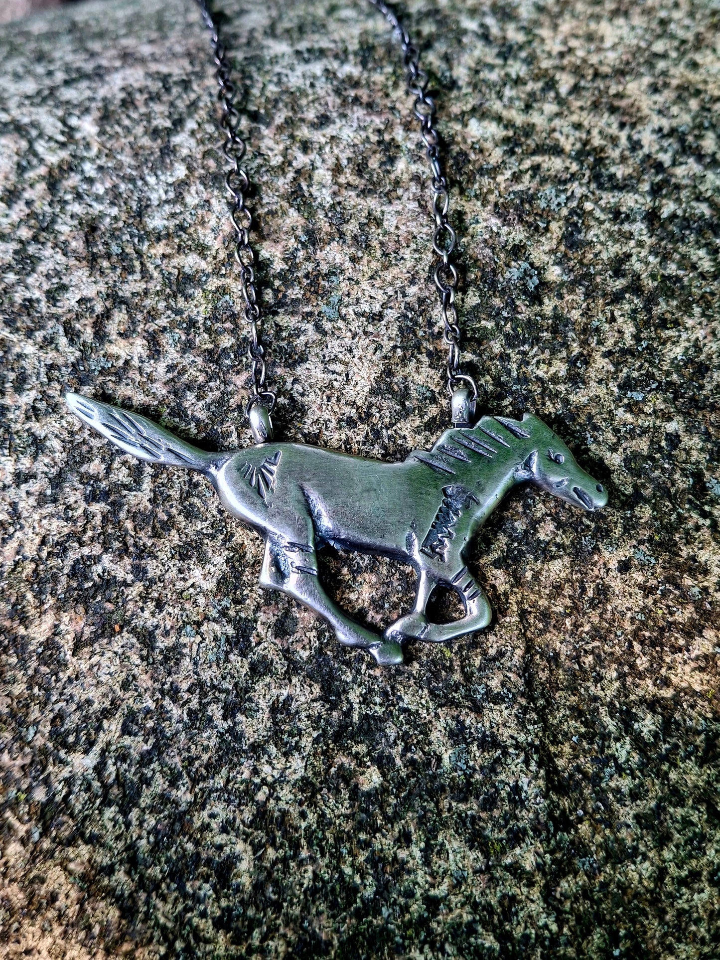 Sterling Horse Necklace