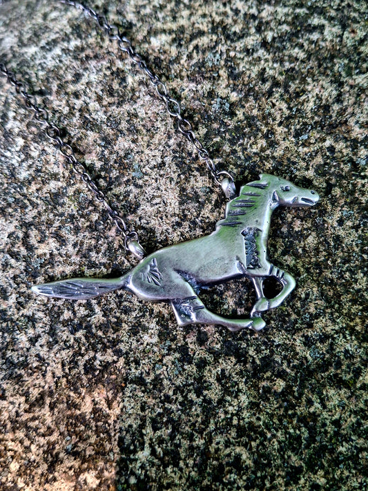 Sterling Horse Necklace