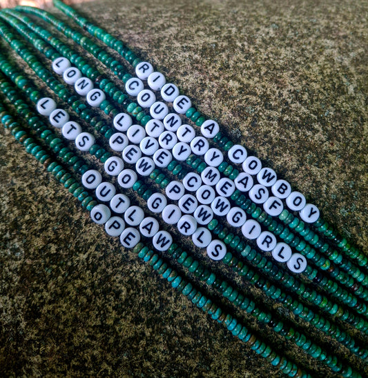 Turquoise Letter Necklaces - N88
